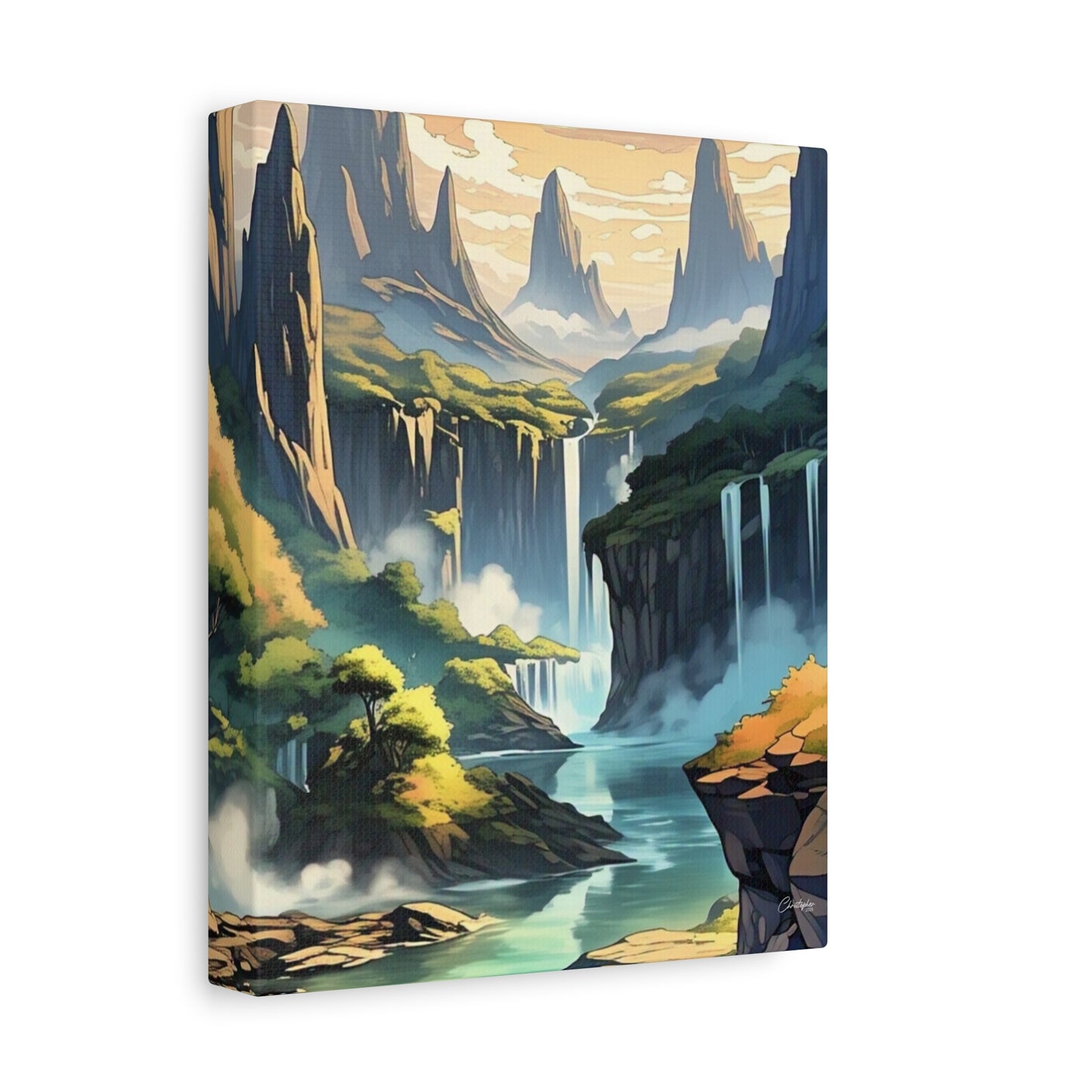 Serene Landscape Canvas Wall Art, Nature Home Decor, Tranquil Living Room Accent, Gift for Nature Lovers, Gallery Wall Piece