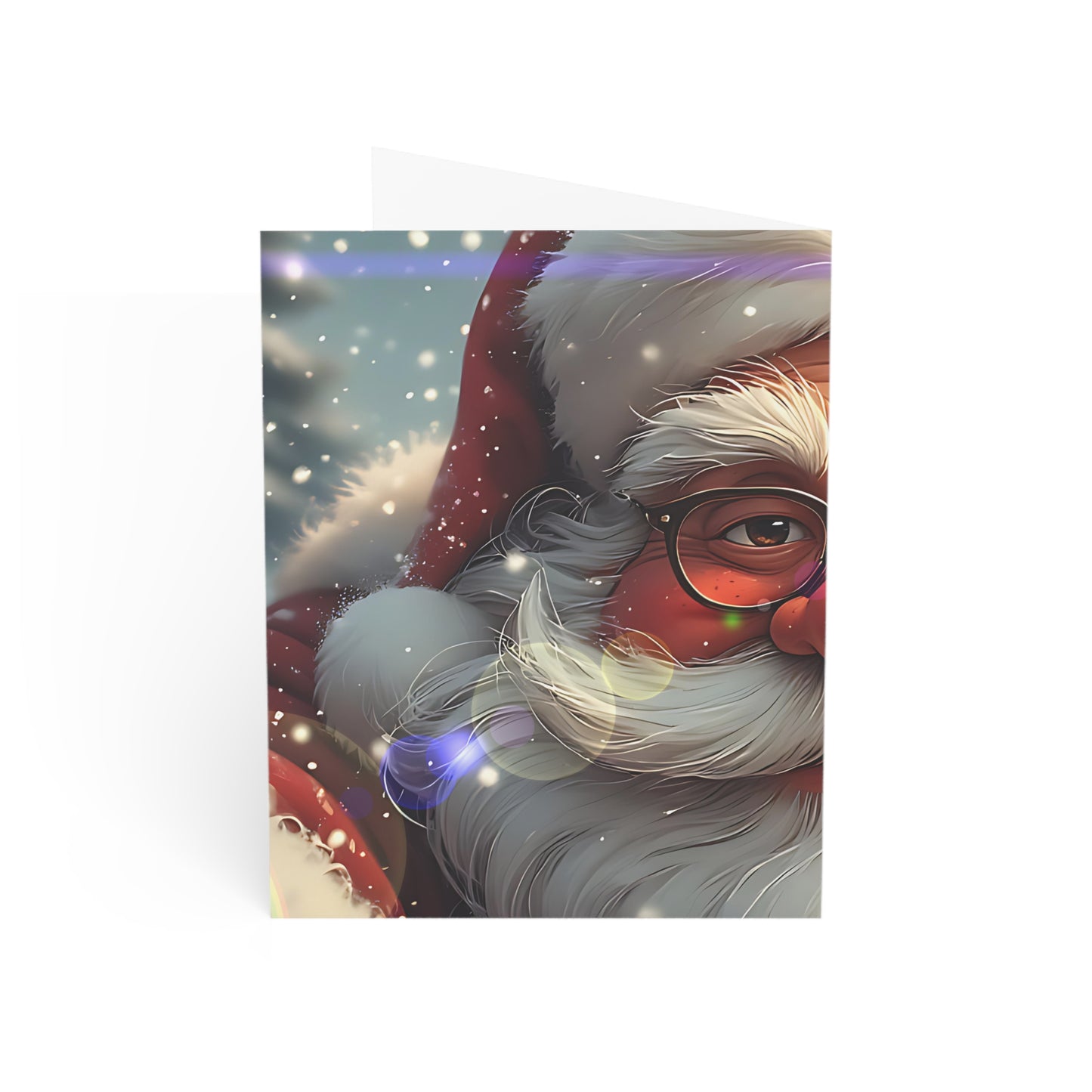 Festive Santa (Christmas Selfies) Greeting Cards - Perfect for Holiday Cheer (1, 10, 30, 50pcs)