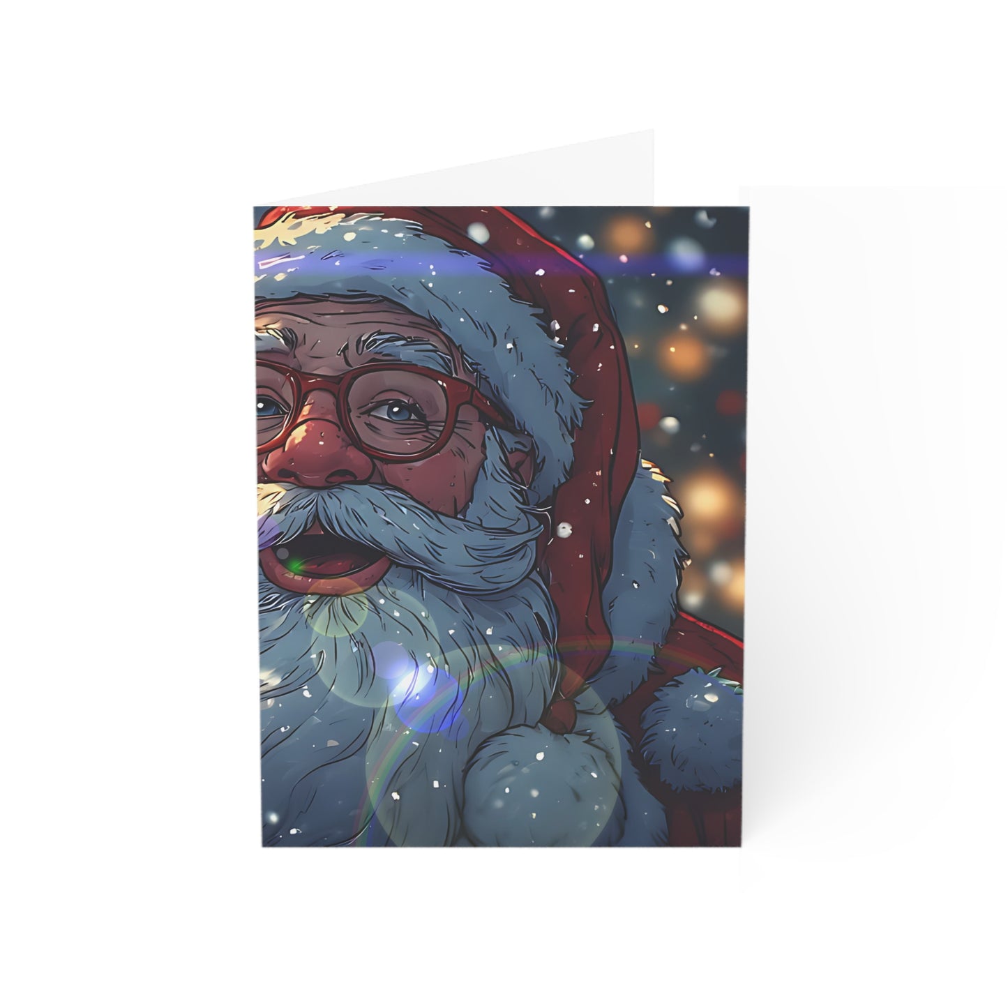Festive Santa (Christmas Selfies) Greeting Cards - Holiday Magic Collection