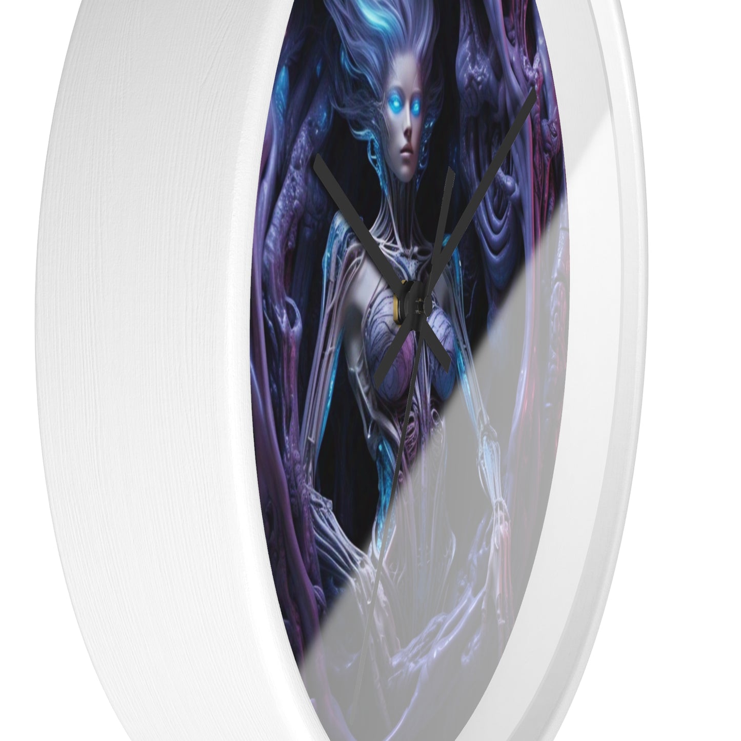 Mystical Fantasy Wall Clock, Unique Home Decor, Gothic Timepiece for Dreamers, Gift for Nerds, Spooky Occasions