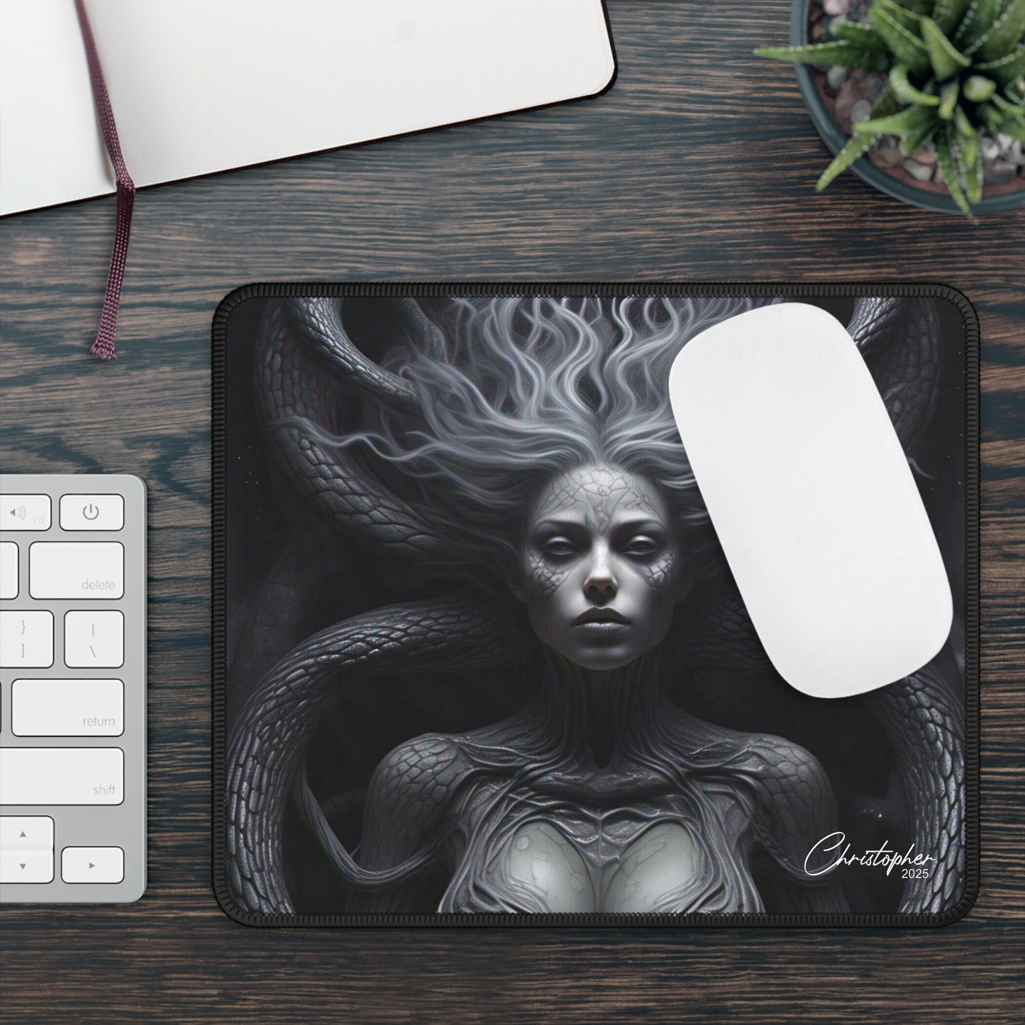 Mystical Creature Gaming Mouse Pad - Fantasy Art, Gamer Gift, Desk Accessory, Unique Decor, Home Office Essentials