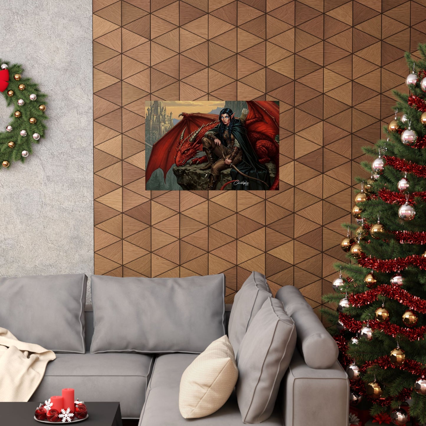 Fantasy Art Print, Wall Decor, Dragon Poster, Matte Finished Art, Gift for Fantasy Lovers, Home Decor, Fantasy Wall Art