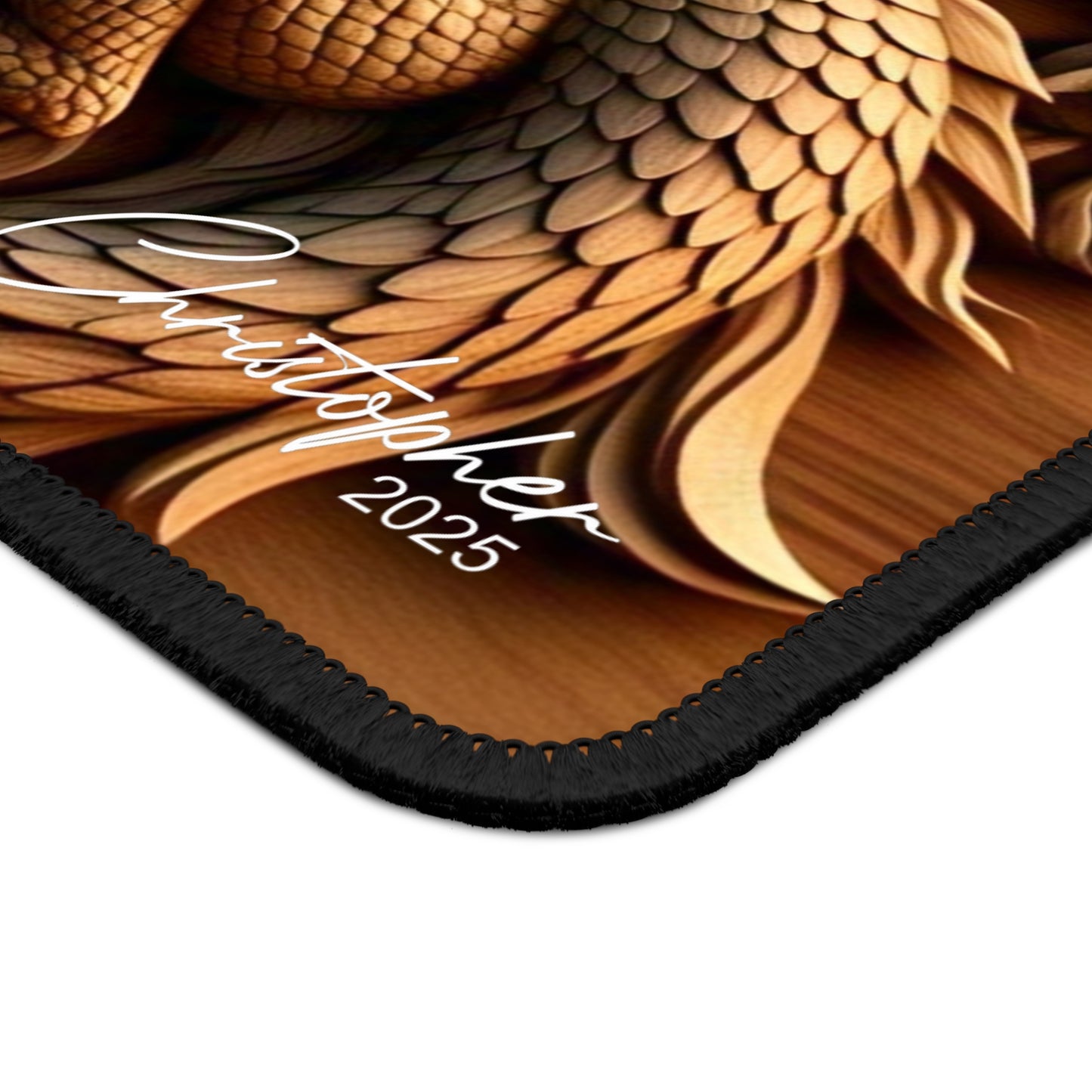 Intricate Dragon Gaming Mouse Pad | Fantasy Decor for Gamers, PC Accessories, Office Decor, Unique Gift Idea, Desk Essentials