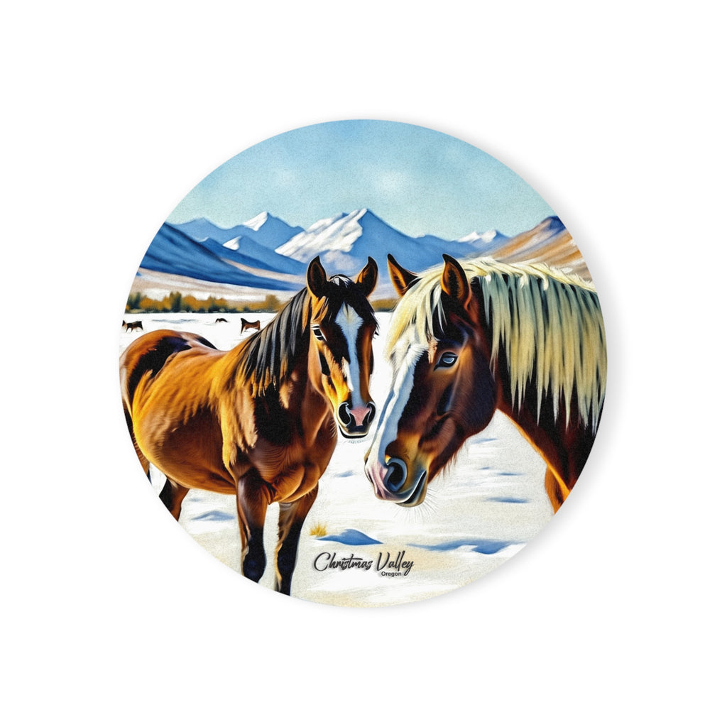 Christmas Valley themed Cork Coaster Set - Rustic Home Decor, Gift for Equestrians, Nature Lover Accessories, Unique Drinkware, Personal Touch [...]