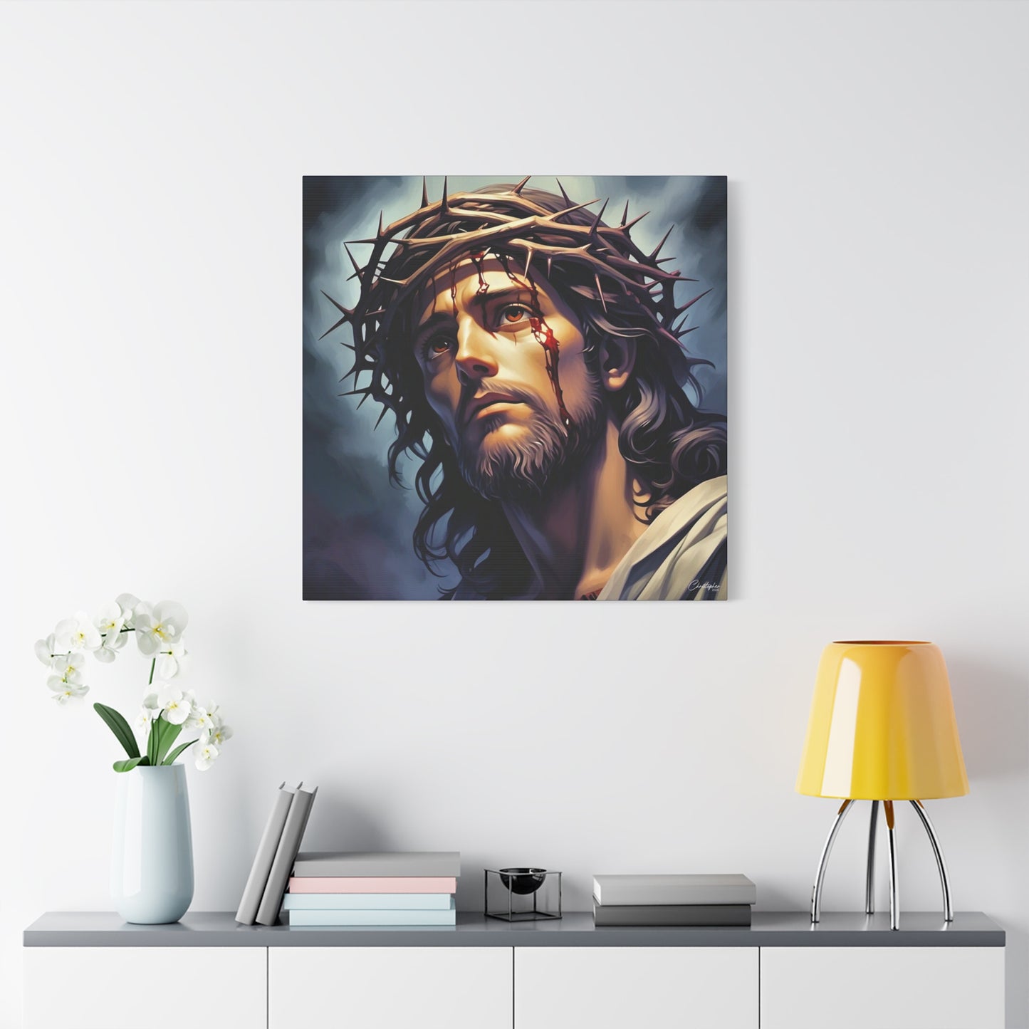 Religious Art Print Canvas, Inspirational Wall Decor, Christian Home Decor, Jesus Art, Gift for Faith-Based Celebrations