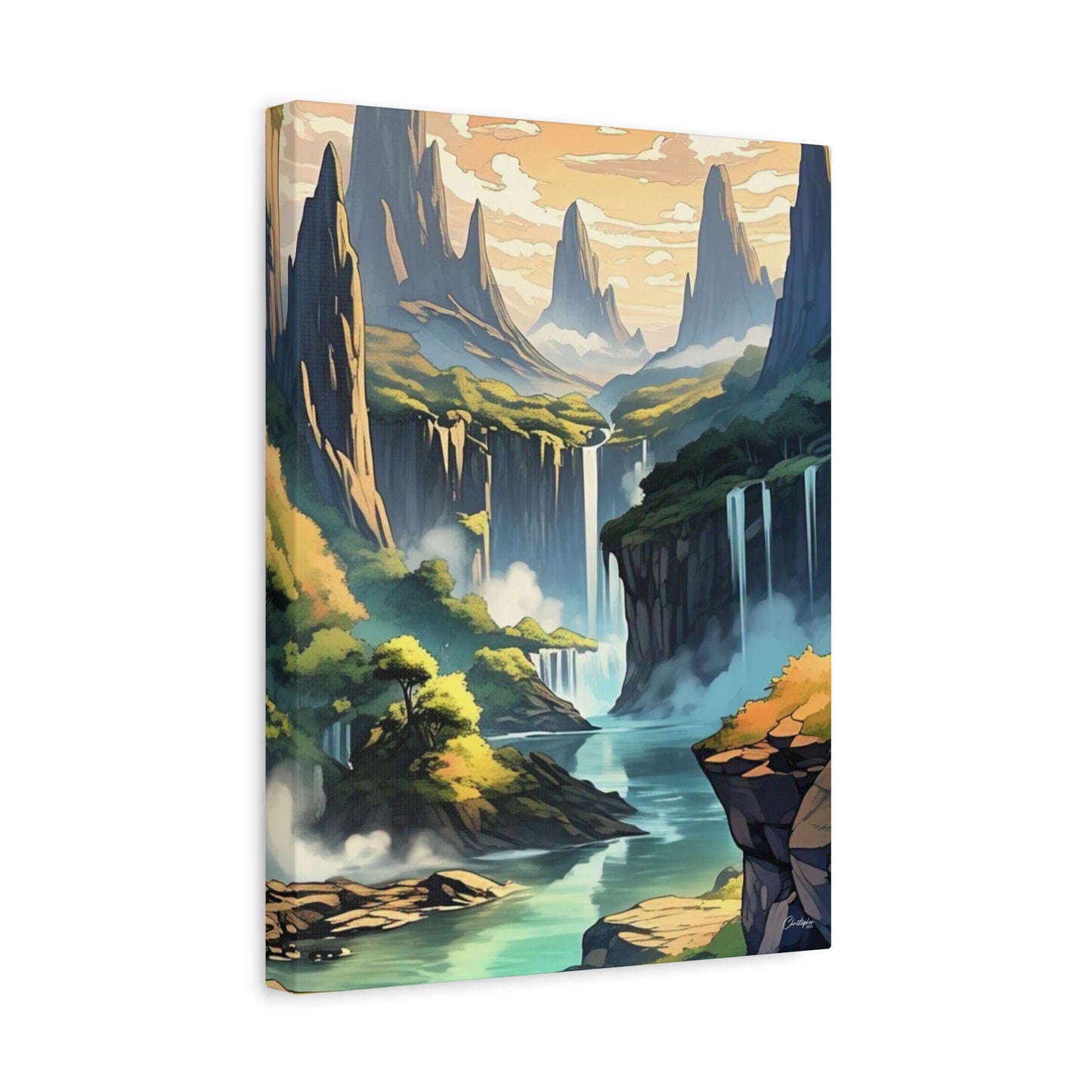 Serene Landscape Canvas Wall Art, Nature Home Decor, Tranquil Living Room Accent, Gift for Nature Lovers, Gallery Wall Piece