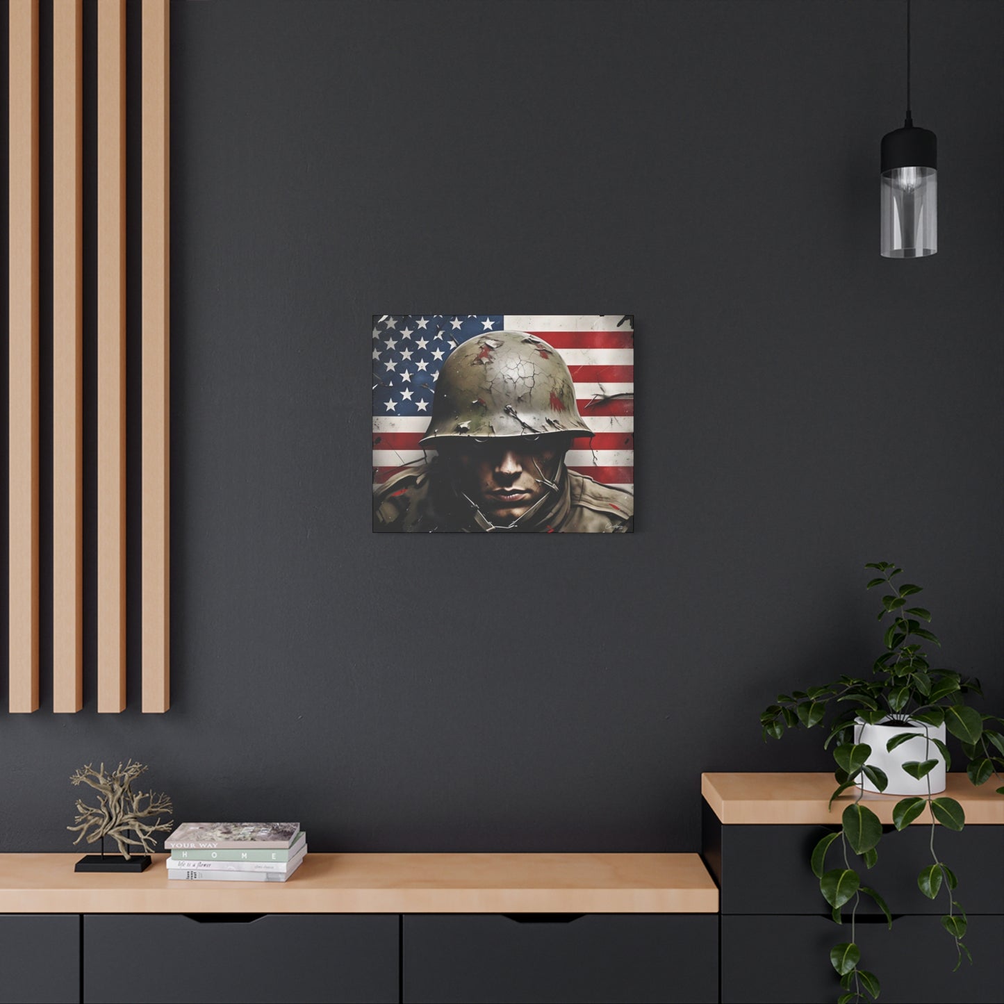 Military-Themed Canvas Art, Military Canvas Print, Wall Art for Veterans, Patriotic Home Decor, Gift for Army, Military Artwork, [...]