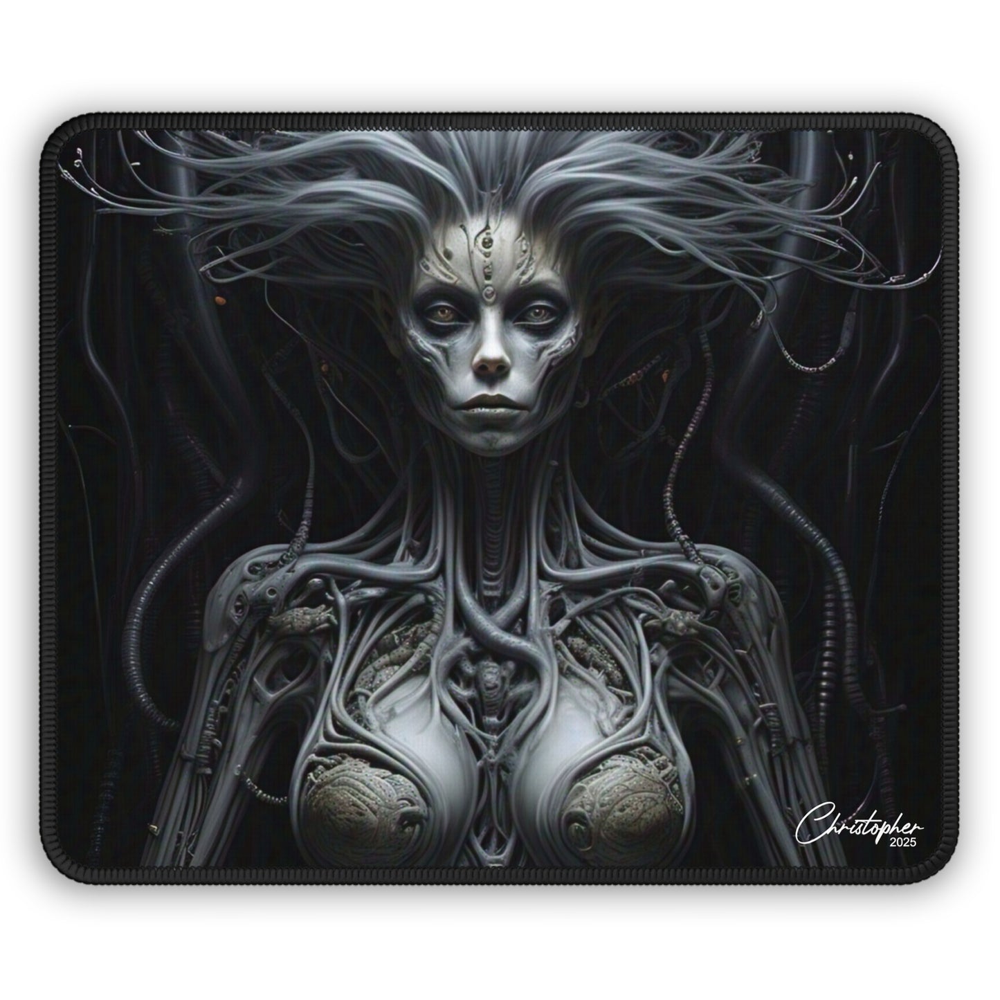 Futuristic Gaming Mouse Pad, Cyberpunk Desk Accessory, Gamer Gift, Sci-Fi Home Decor, Video Game Accessories, Unique Gaming Setup