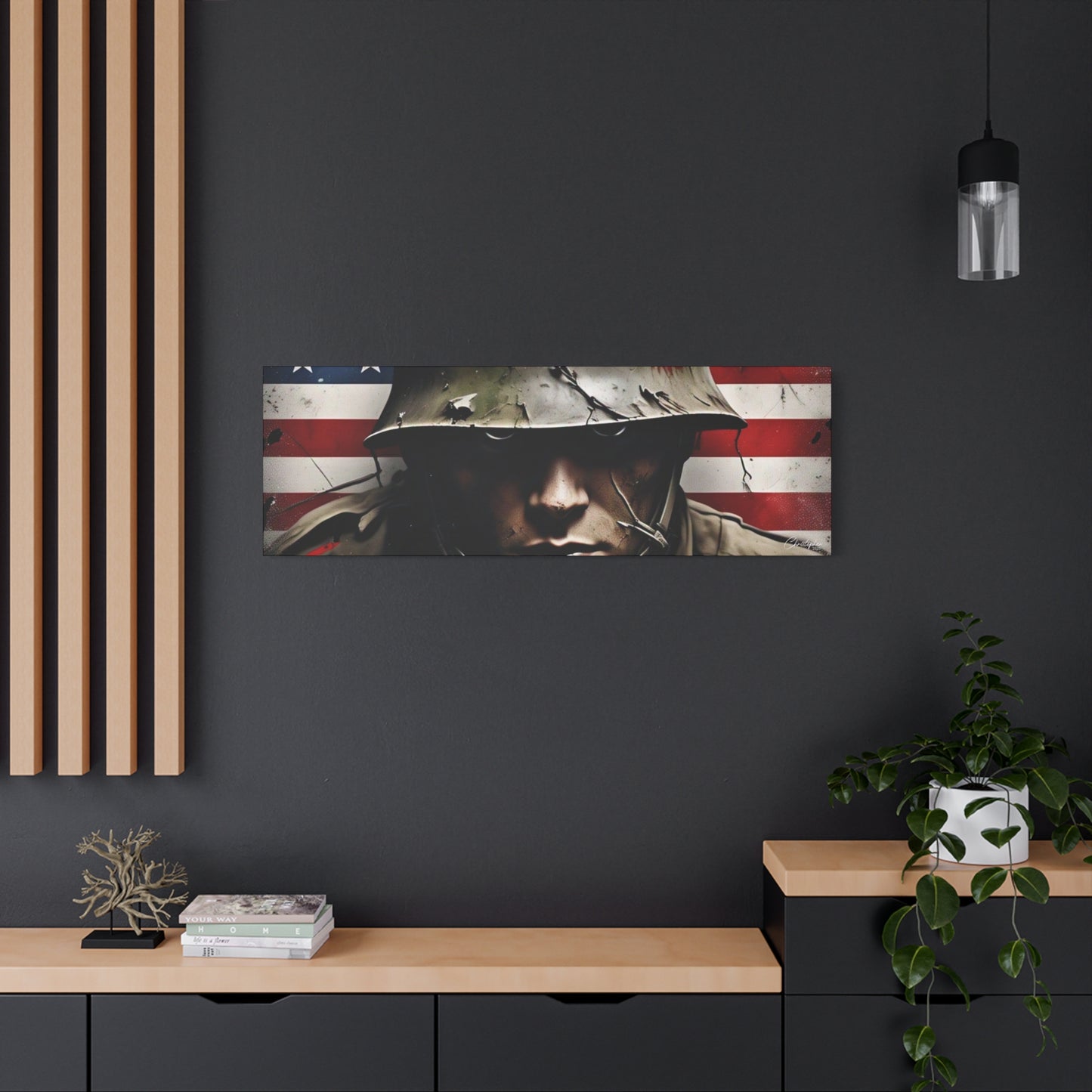 Military-Themed Canvas Art, Military Canvas Print, Wall Art for Veterans, Patriotic Home Decor, Gift for Army, Military Artwork, [...]