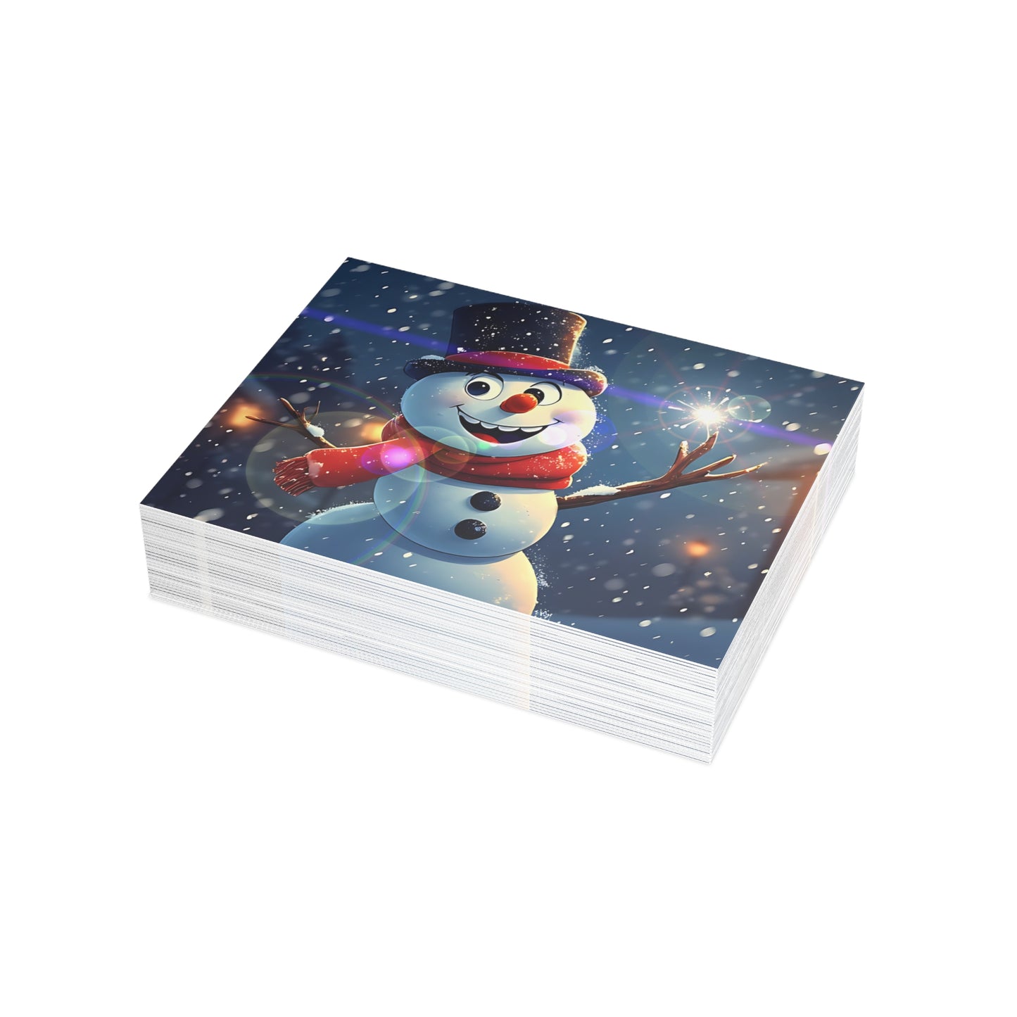 Snowman (Christmas Selfies) Postcard Bundles (envelopes included)