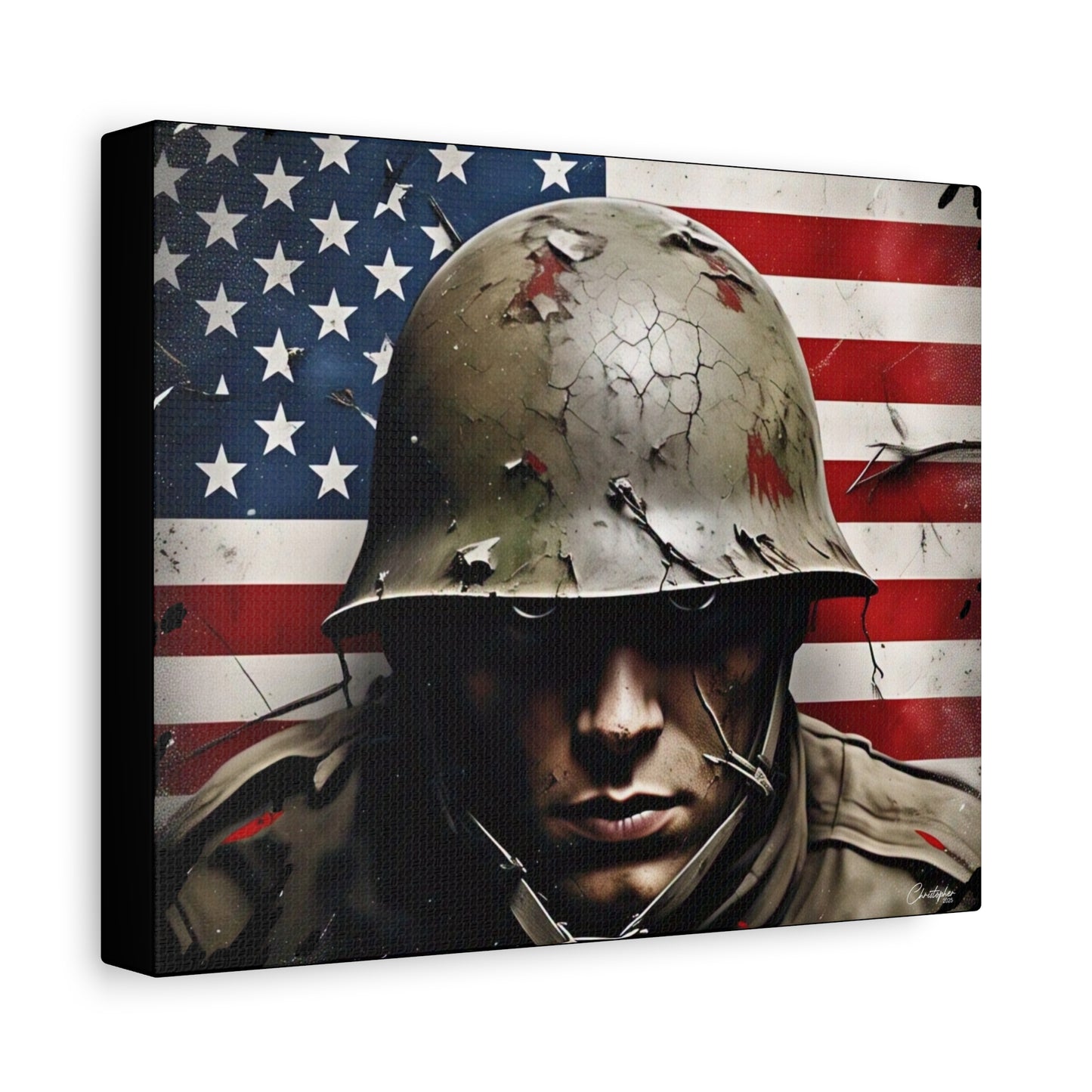 Military-Themed Canvas Art, Military Canvas Print, Wall Art for Veterans, Patriotic Home Decor, Gift for Army, Military Artwork, [...]