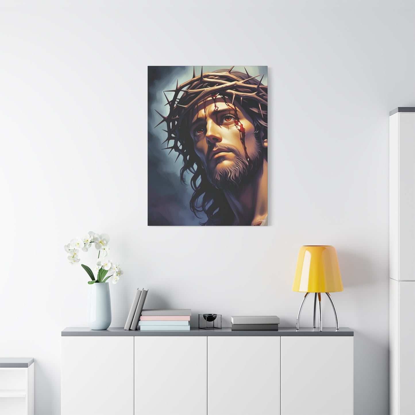 Religious Art Print Canvas, Inspirational Wall Decor, Christian Home Decor, Jesus Art, Gift for Faith-Based Celebrations