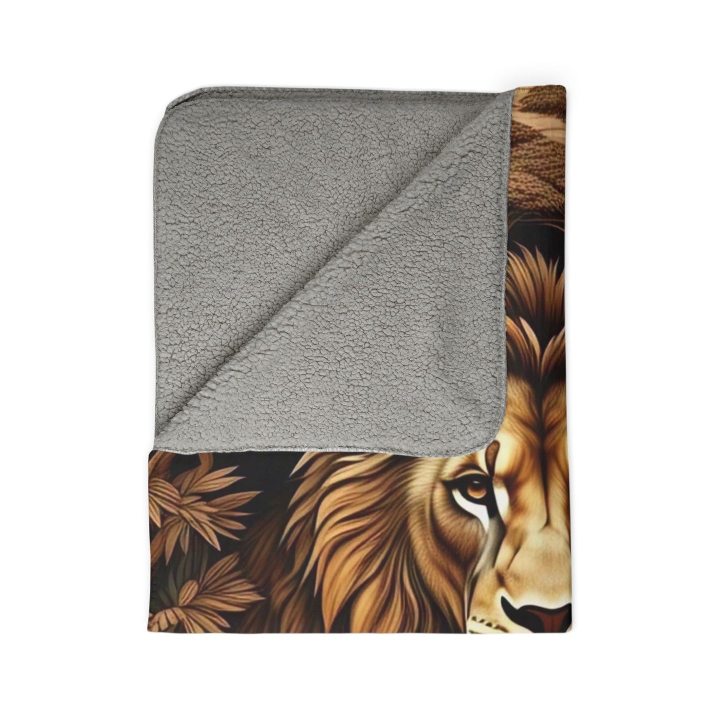 Wildlife Fleece Sherpa Blanket - Cozy Jungle Decor for Animal Lovers, Perfect for Gifting, Home, Camping, or Snuggling Up!