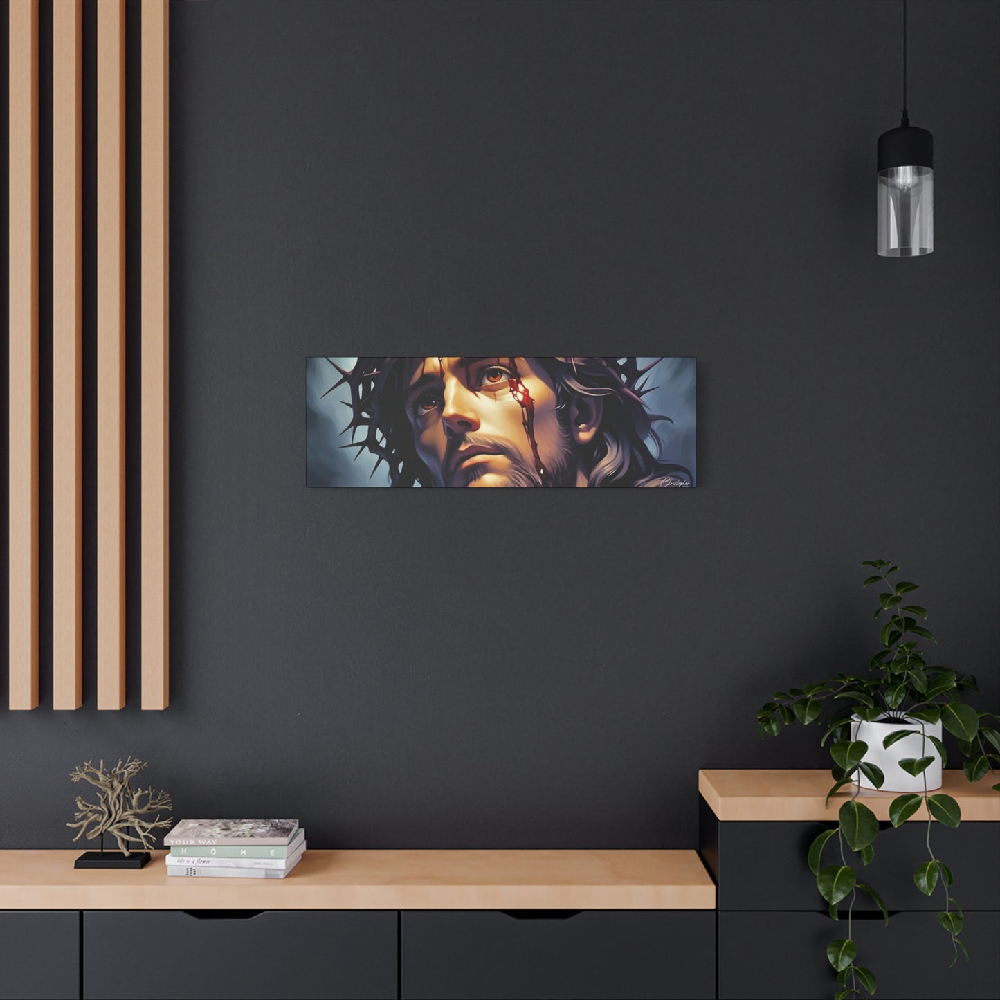 Religious Art Print Canvas, Inspirational Wall Decor, Christian Home Decor, Jesus Art, Gift for Faith-Based Celebrations