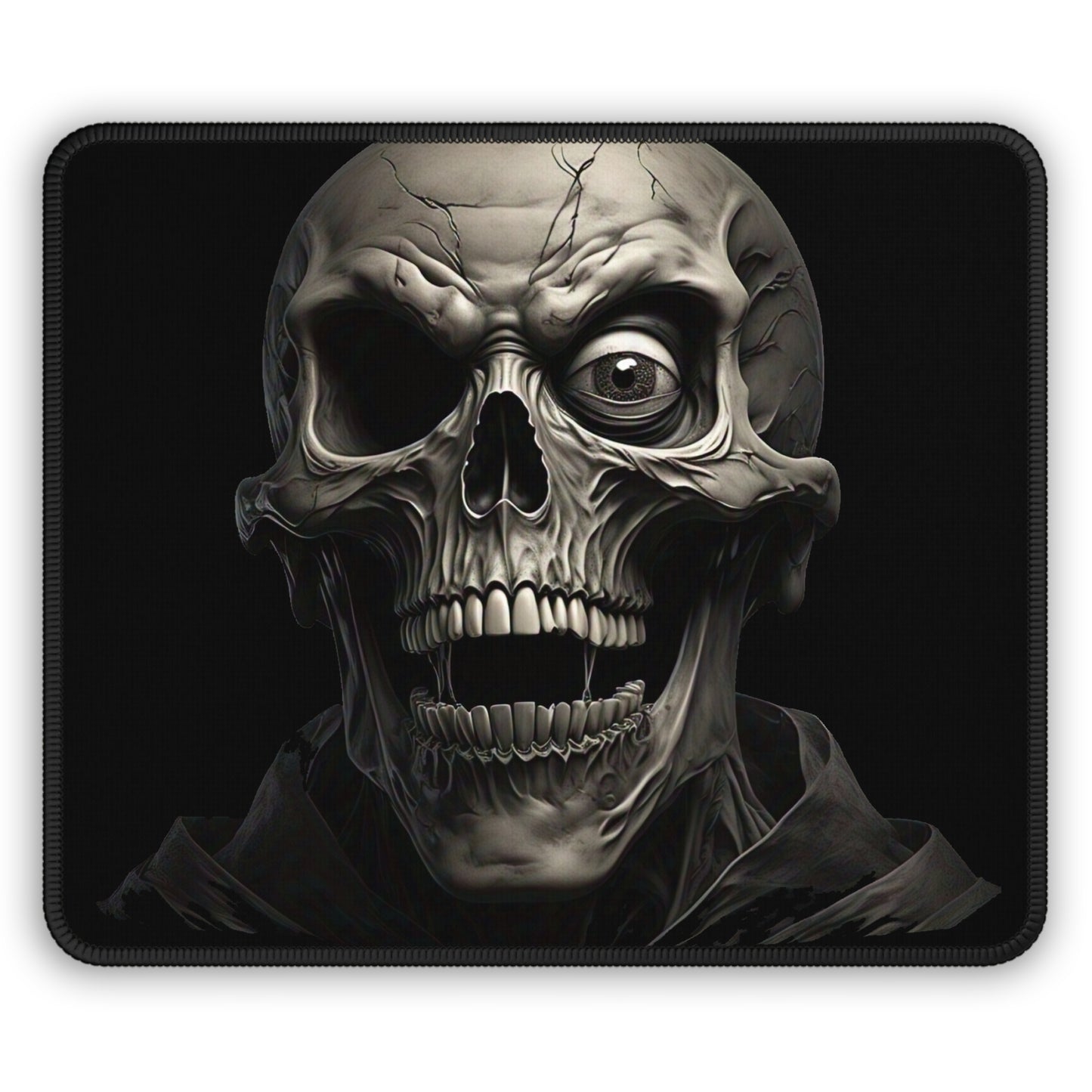 Skull Gaming Mouse Pad - Unique Desk Decor for Gamers, Halloween Gift, Computer Accessories, Spooky Room Decor, Gamer Gift