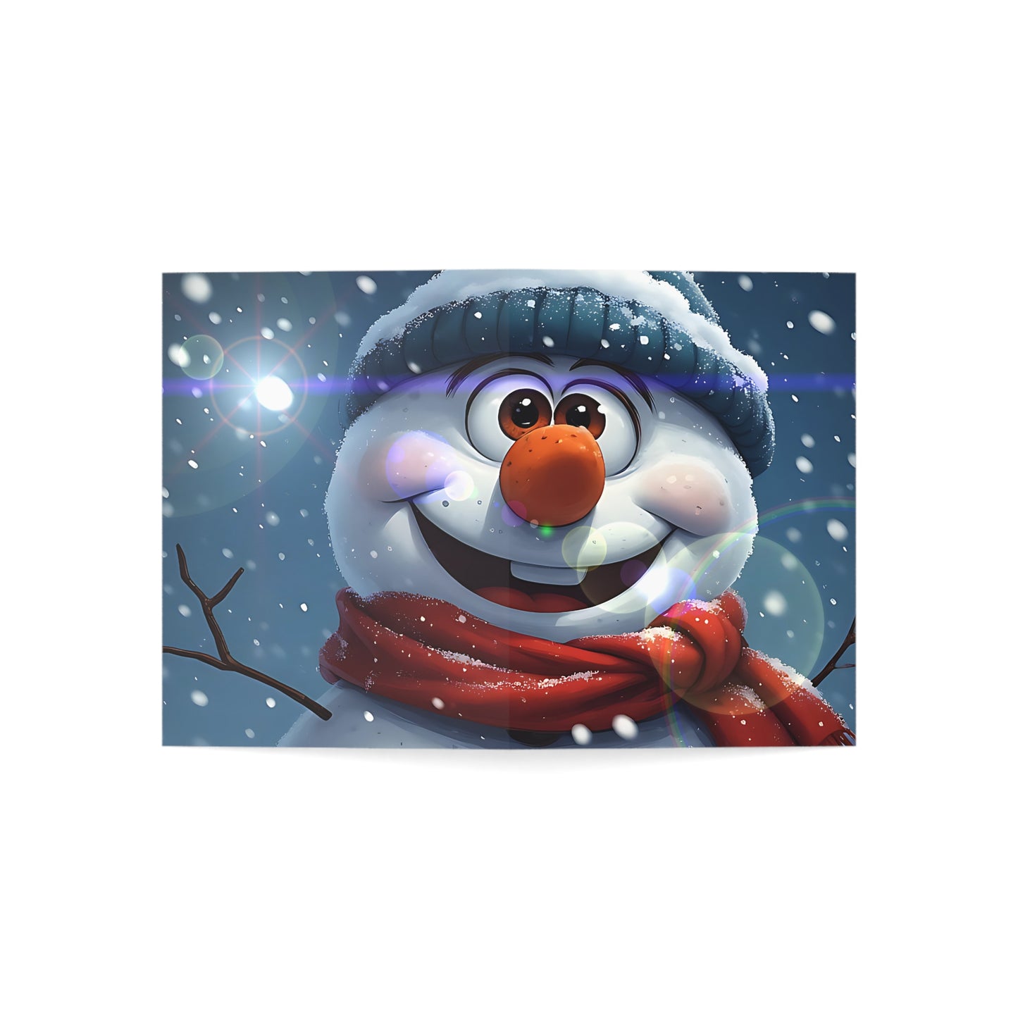 Snowman (Christmas Selfies) Greeting Cards - Festive Holiday Cards for Christmas and Winter Celebrations