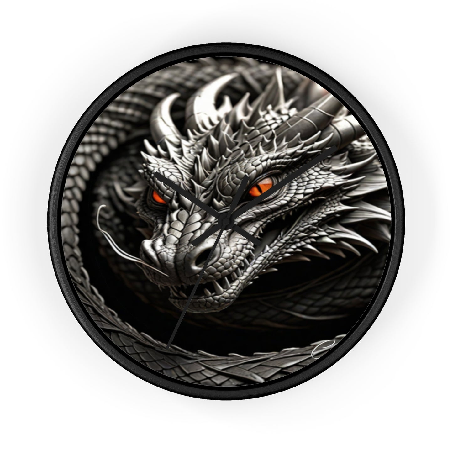 Majestic Dragon Wall Clock - Fantasy Home Decor, Unique Gift for Dragon Lovers, Gothic Clock, Medieval Wall Art, Fantasy Decor