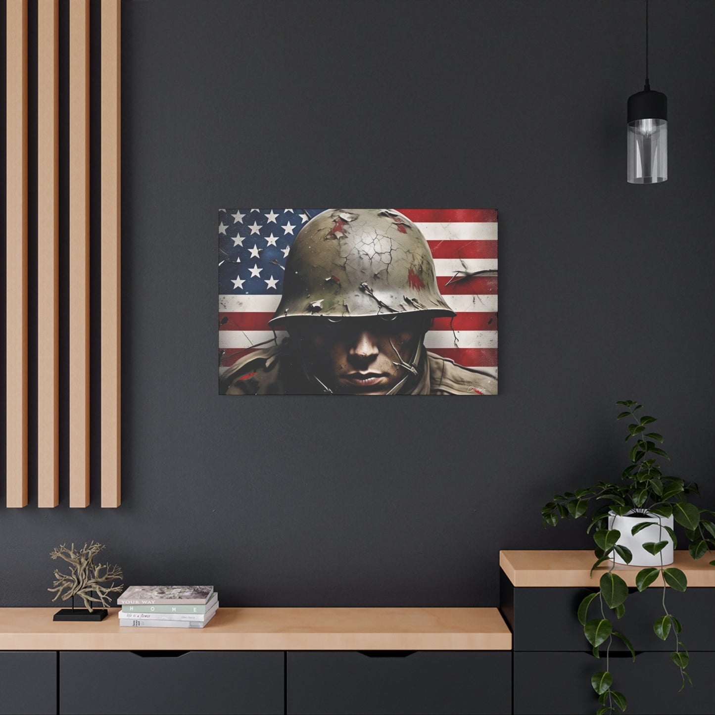 Military-Themed Canvas Art, Military Canvas Print, Wall Art for Veterans, Patriotic Home Decor, Gift for Army, Military Artwork, [...]
