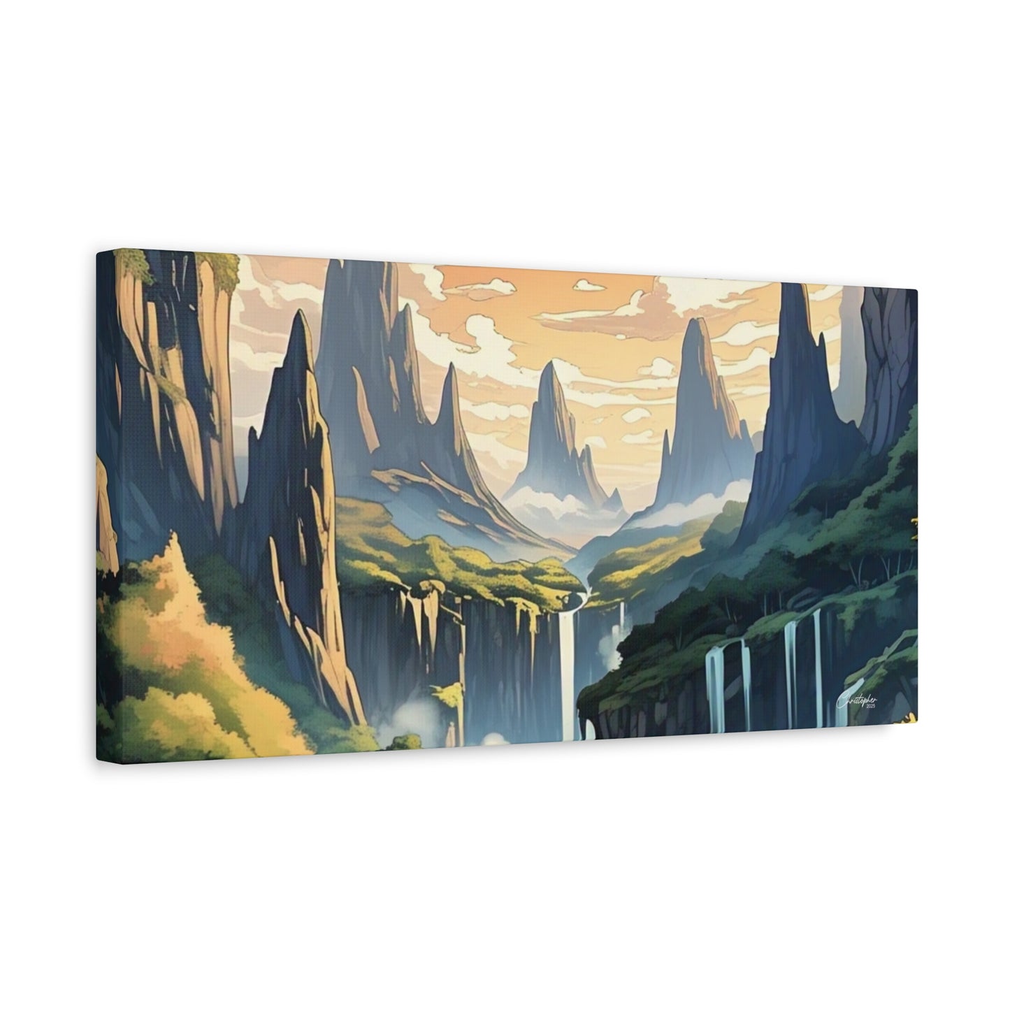 Serene Landscape Canvas Wall Art, Nature Home Decor, Tranquil Living Room Accent, Gift for Nature Lovers, Gallery Wall Piece