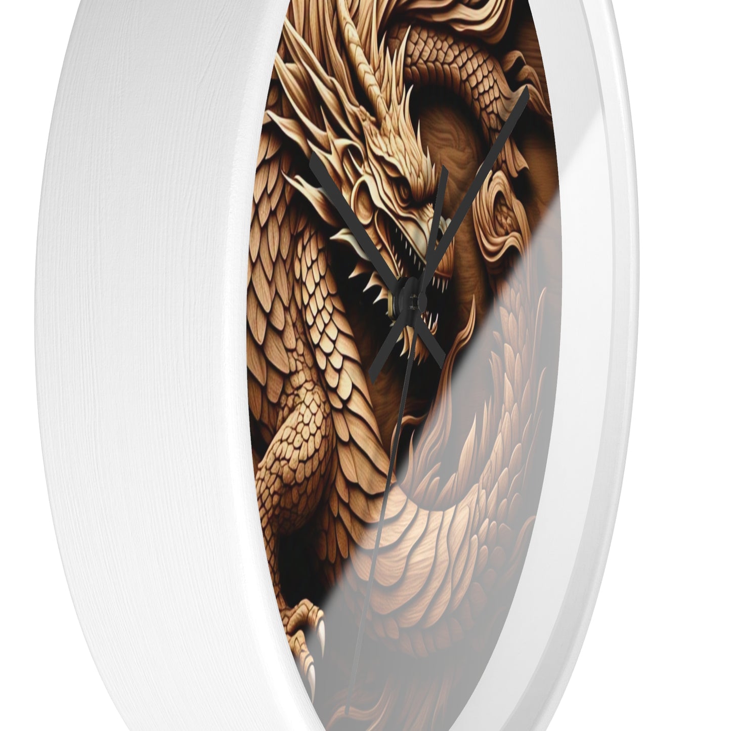 Dragon Wall Clock - Asian Inspired Decor, Fantasy Home Accent, Gift for Dragon Lovers, Unique Wall Art, Timeless Elegance