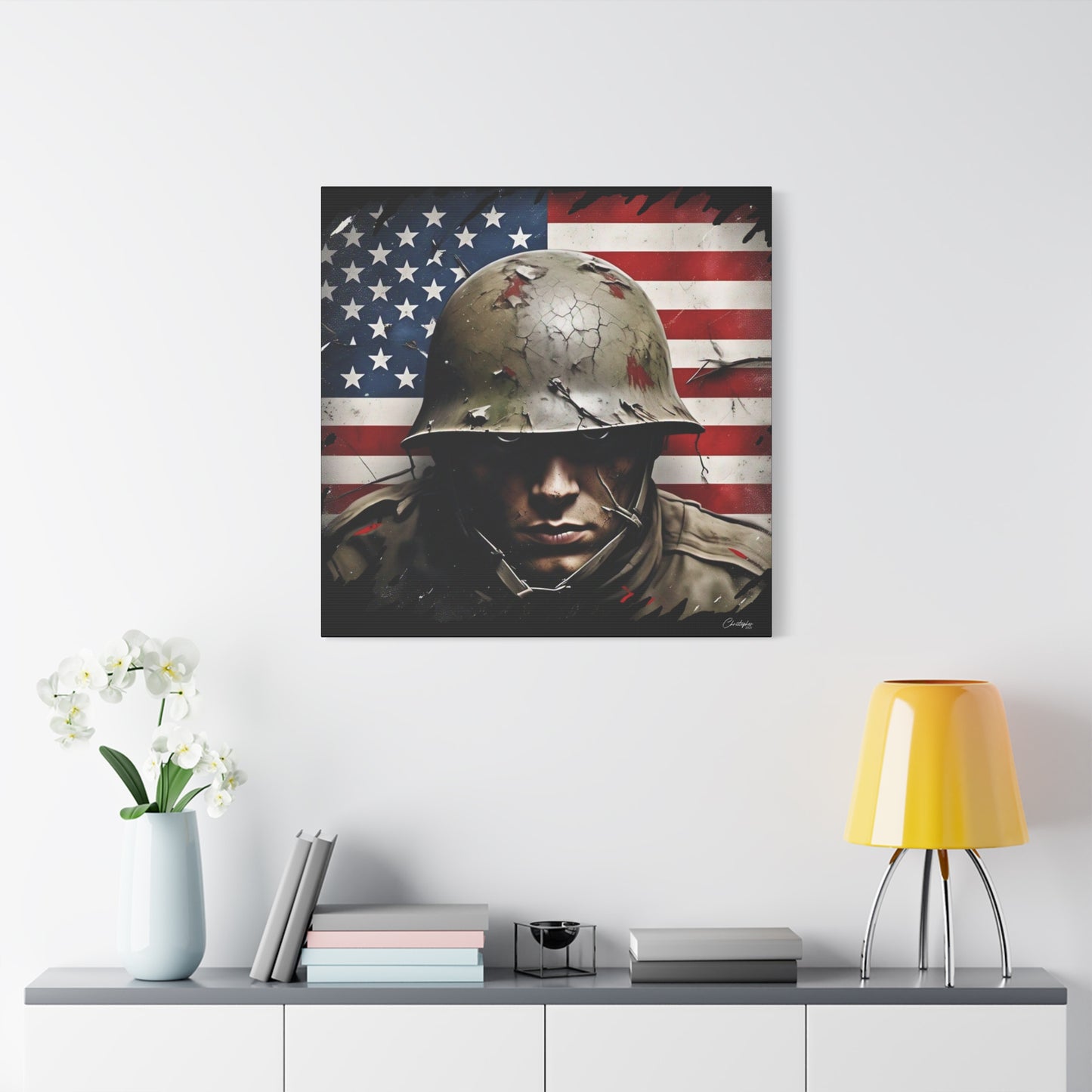 Military-Themed Canvas Art, Military Canvas Print, Wall Art for Veterans, Patriotic Home Decor, Gift for Army, Military Artwork, [...]