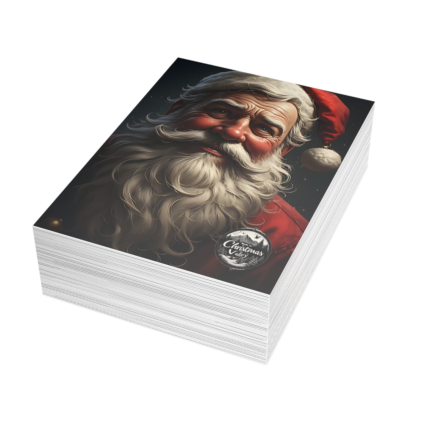 Festive Postcard Bundles - Holiday Greetings Cards, Christmas Cards, Santa Design, Envelopes Included, Joyful Messages