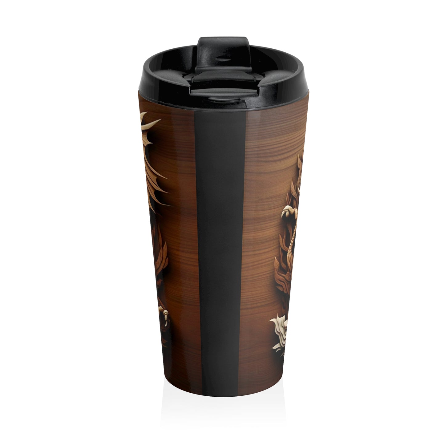 Dragon Art Stainless Steel Travel Mug | Unique Cup for Tea & Coffee, Camping, Gifts for Her, Personalized Drinkware