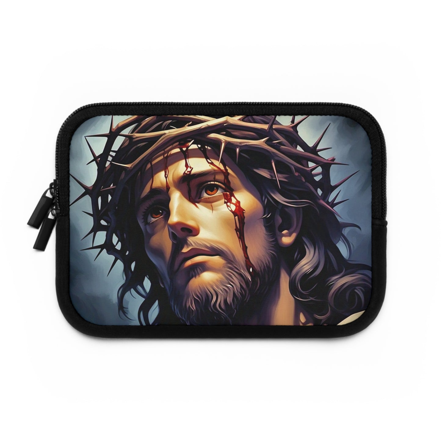 Faith-Inspired Laptop Sleeve with Jesus Design, Religious Tech Case, Christian Gift for Him/Her, Personalized Laptop Bag, Spiritual [...]
