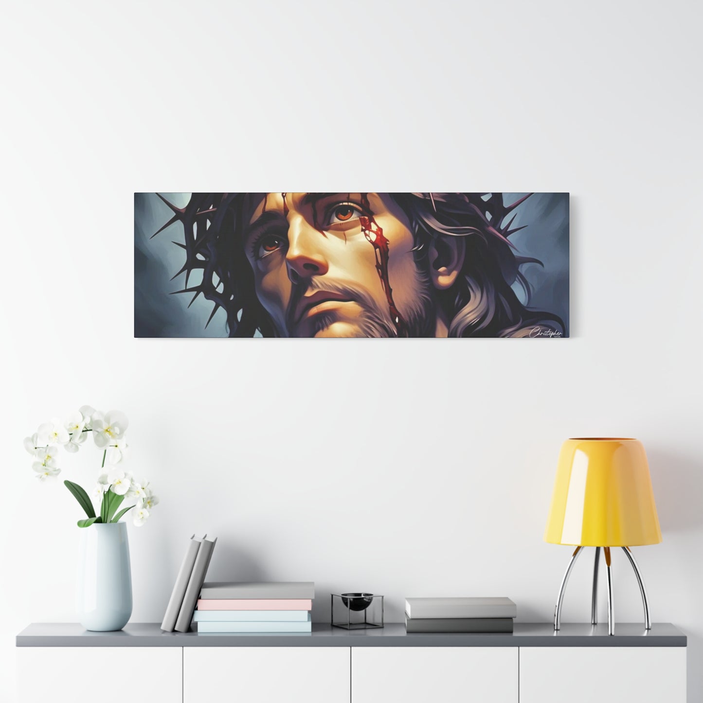 Religious Art Print Canvas, Inspirational Wall Decor, Christian Home Decor, Jesus Art, Gift for Faith-Based Celebrations