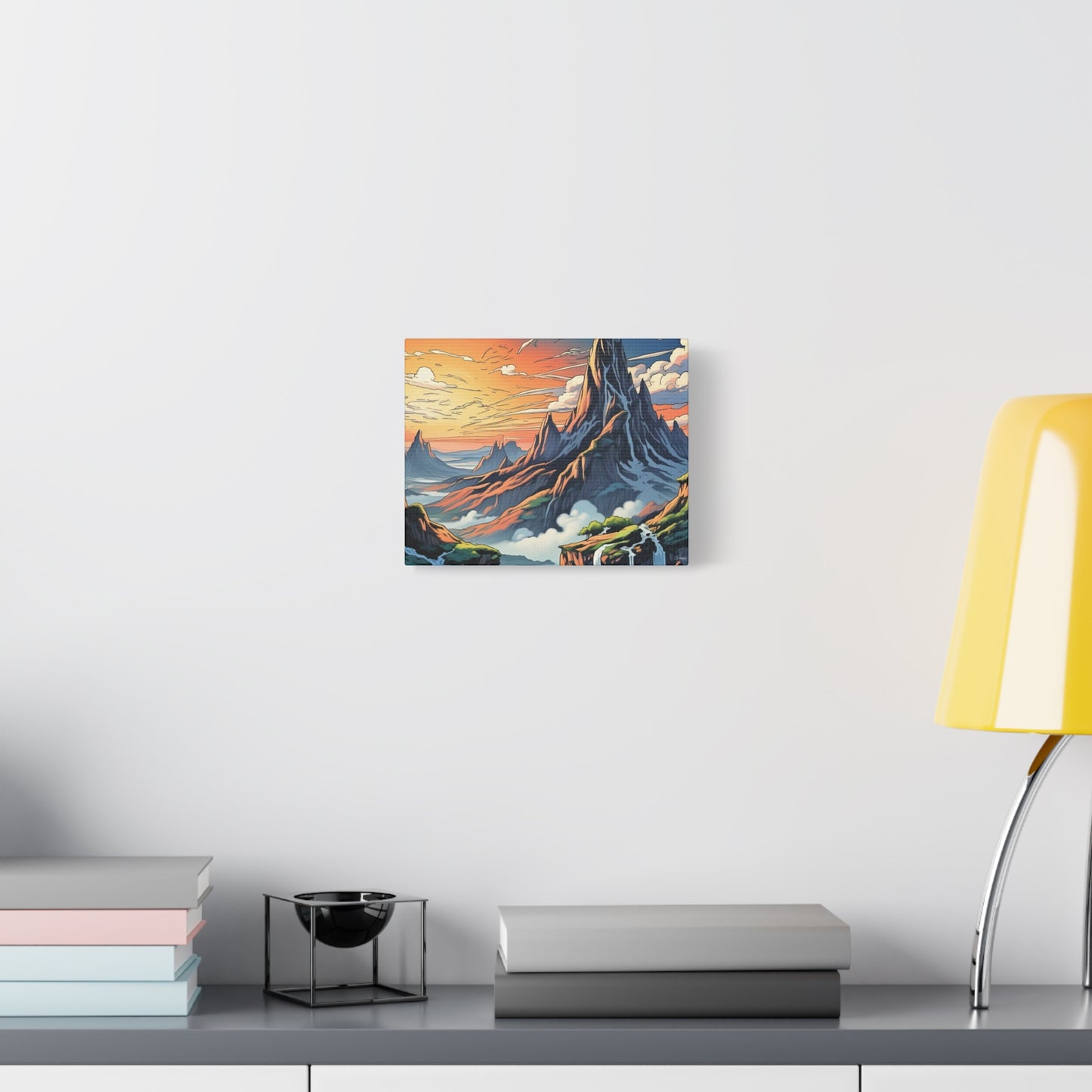 Stretched Canvas Art Print, Mountain Sunrise Landscape Decor, Wall Art for Home, Gift for Nature Lovers, Perfect for Living Room, [...]