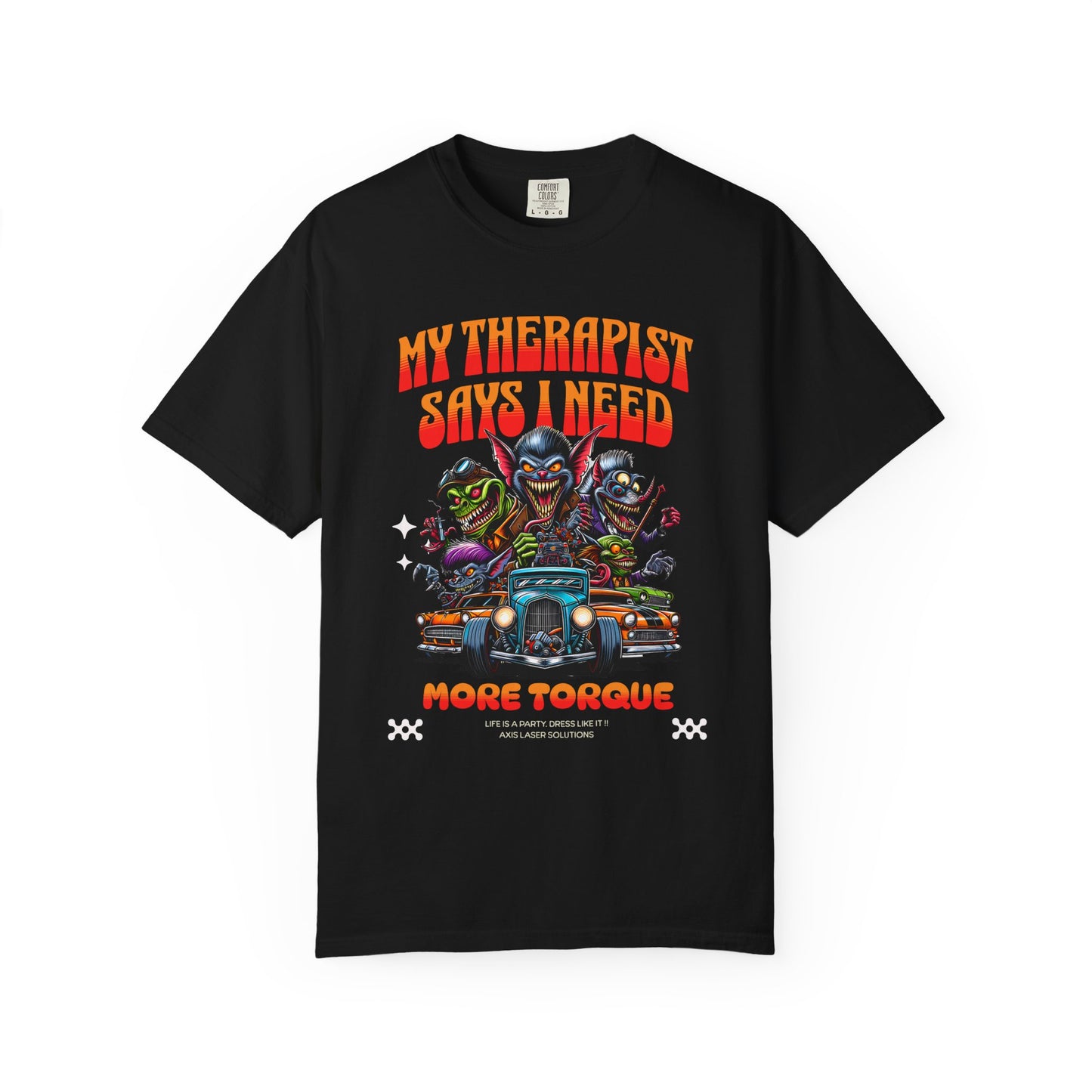 My Therapist Says I Need More Torque T-Shirt, Funny Graphic Tee, Unisex Casual Top, Gift for Car Enthusiasts, Humor Apparel