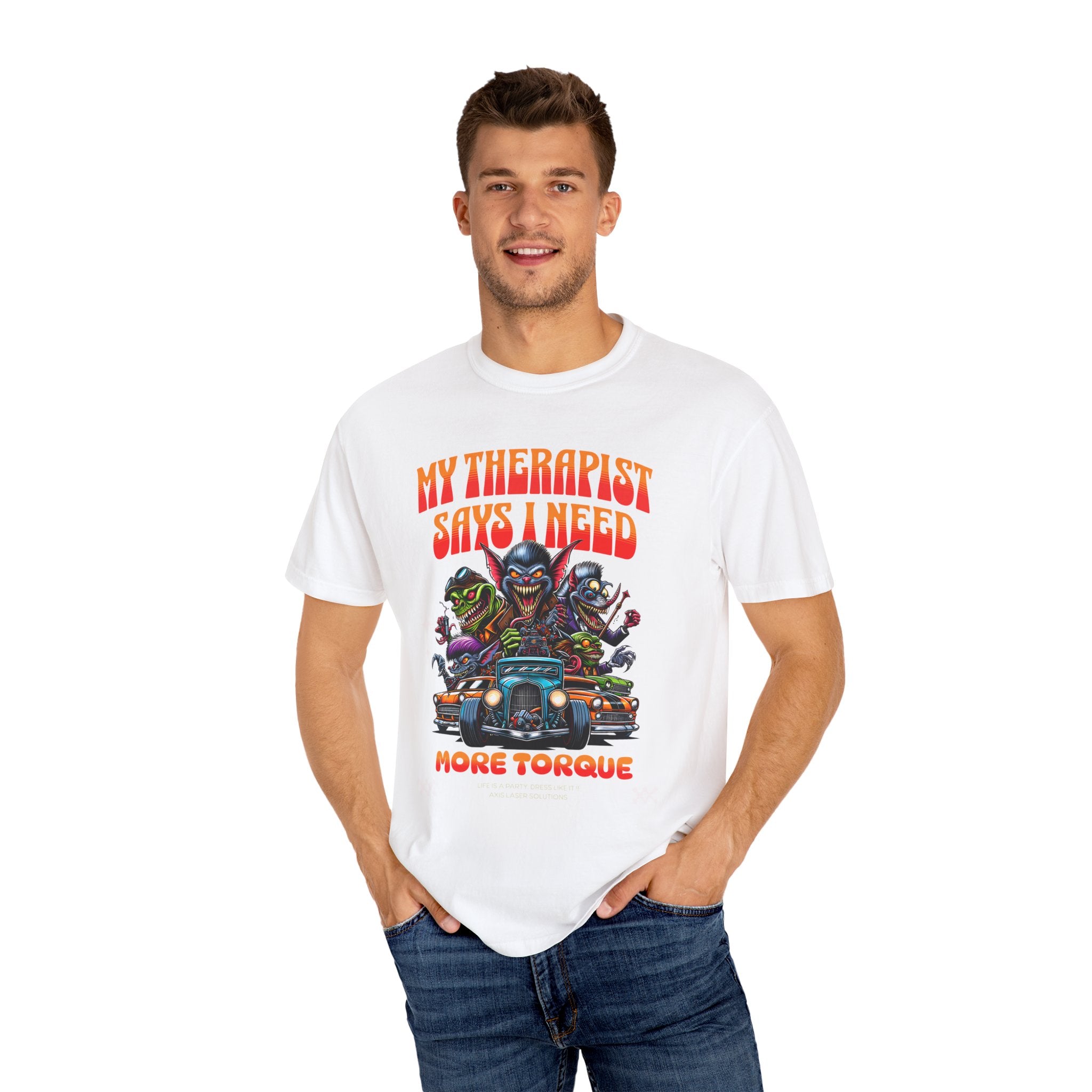 My Therapist Says I Need More Torque T-Shirt, Funny Graphic Tee, Unisex Casual Top, Gift for Car Enthusiasts, Humor Apparel