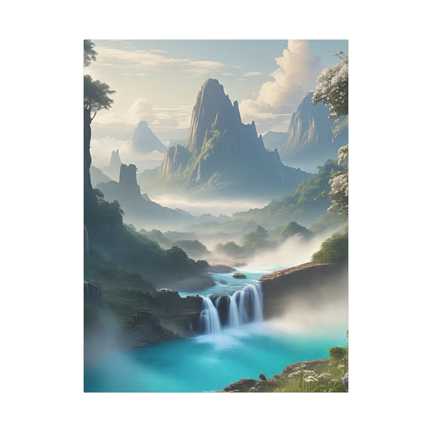 Scenic Landscape Canvas Print, Wall Art Decor, Home Decoration, Nature Wall Art, Gift for Nature Lovers, Tranquil Art for Living Room