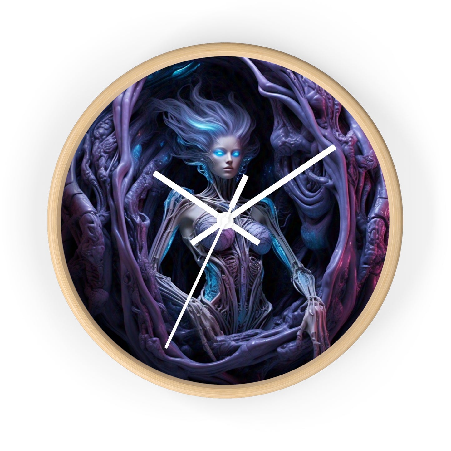 Mystical Fantasy Wall Clock, Unique Home Decor, Gothic Timepiece for Dreamers, Gift for Nerds, Spooky Occasions