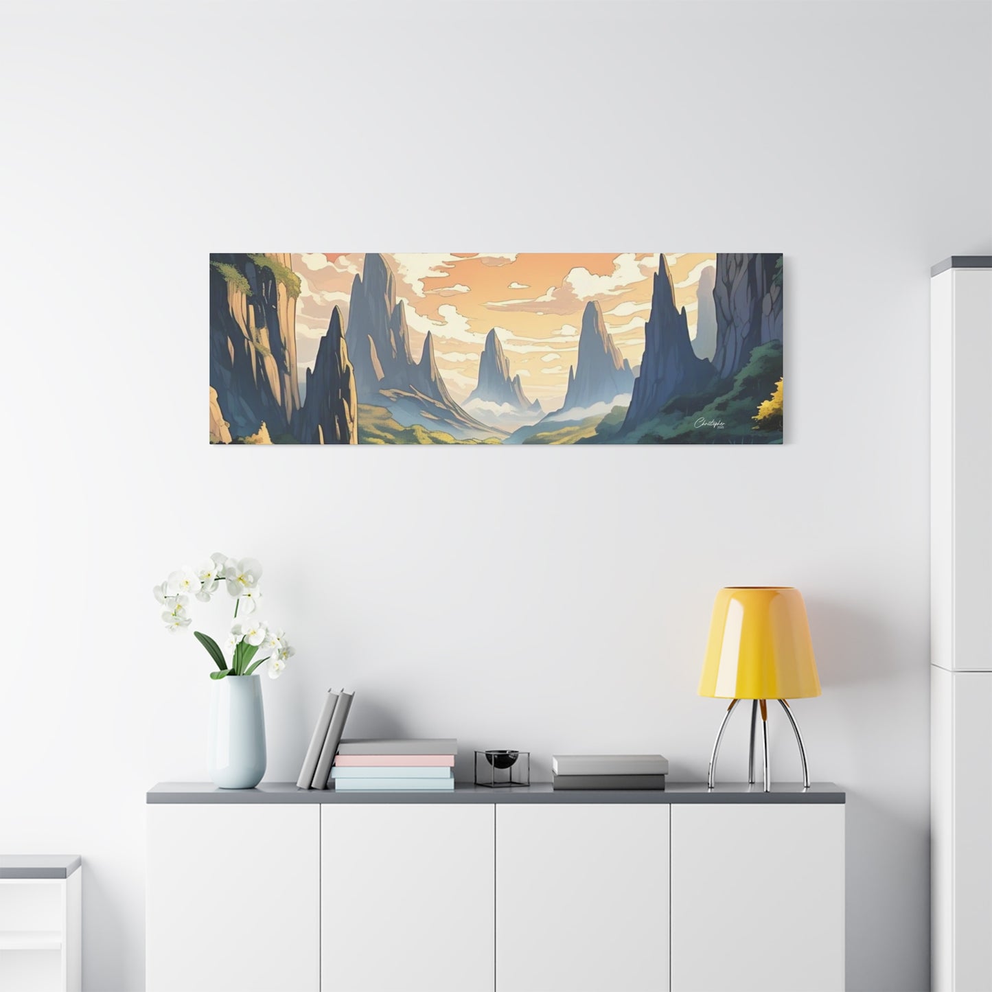Serene Landscape Canvas Wall Art, Nature Home Decor, Tranquil Living Room Accent, Gift for Nature Lovers, Gallery Wall Piece
