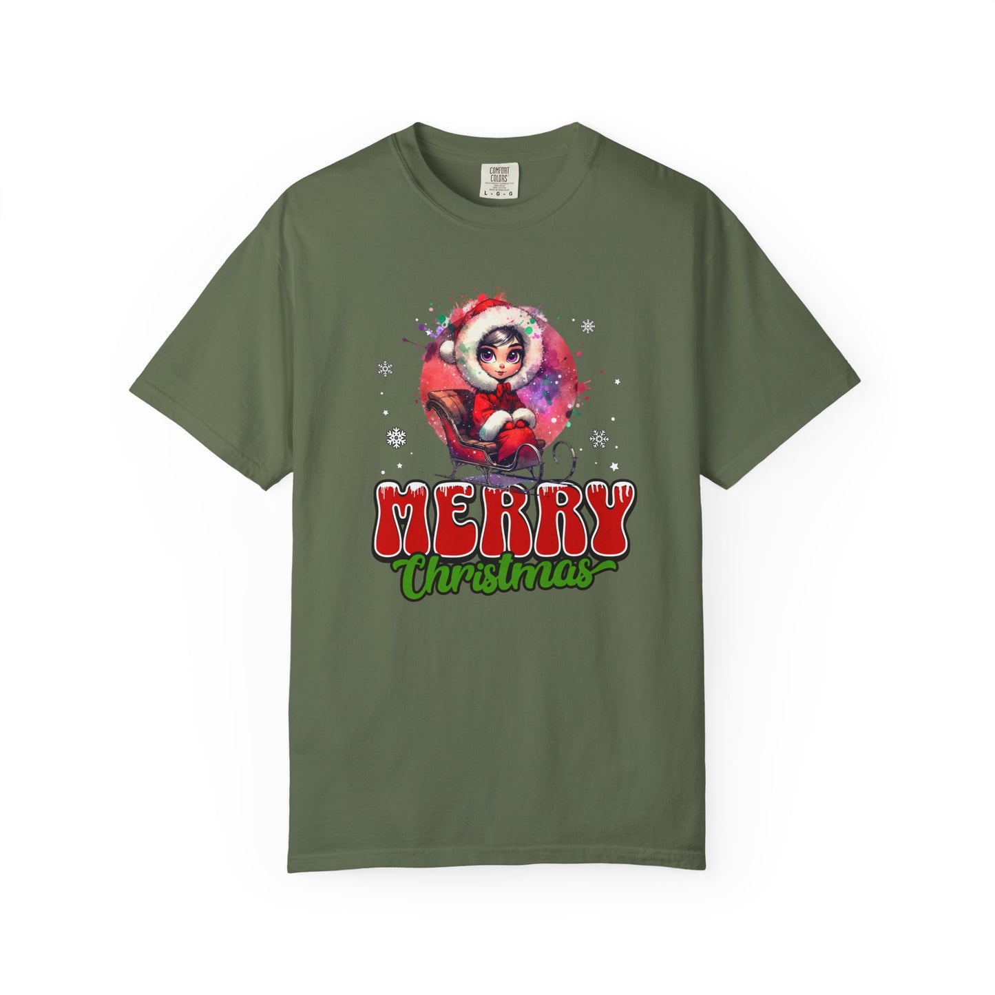 Merry Christmas Unisex Garment-Dyed T-Shirt