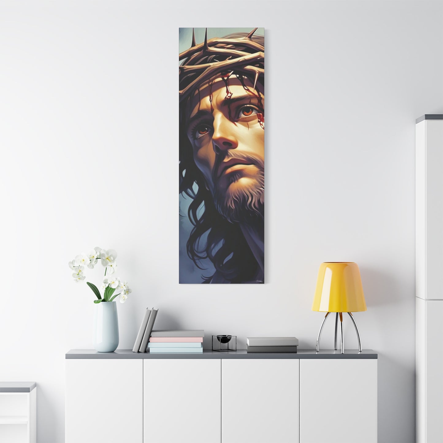 Religious Art Print Canvas, Inspirational Wall Decor, Christian Home Decor, Jesus Art, Gift for Faith-Based Celebrations
