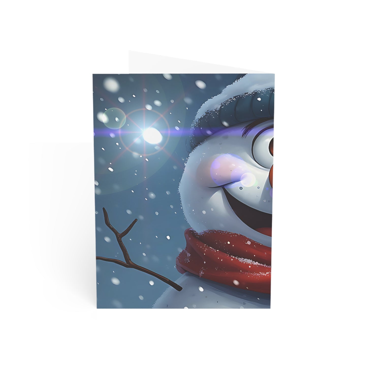 Snowman (Christmas Selfies) Greeting Cards - Festive Holiday Cards for Christmas and Winter Celebrations