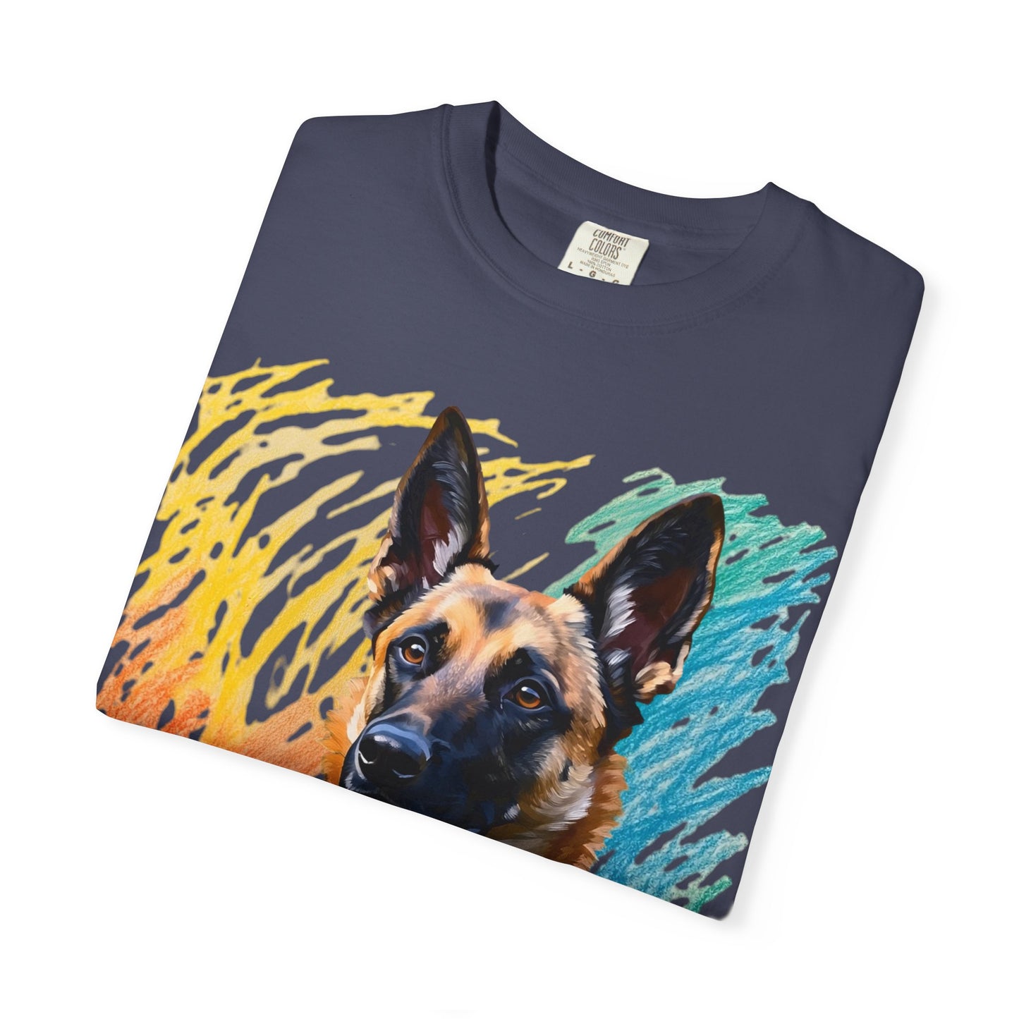 Colorful Dog Art Unisex T-shirt, Pet Lover Gift, Animal Lover Tee, Dog Lover Apparel, Vibrant Graphic Shirt