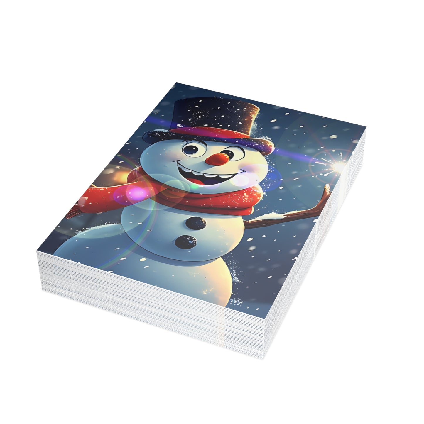 Snowman (Christmas Selfies) Postcard Bundles (envelopes included)