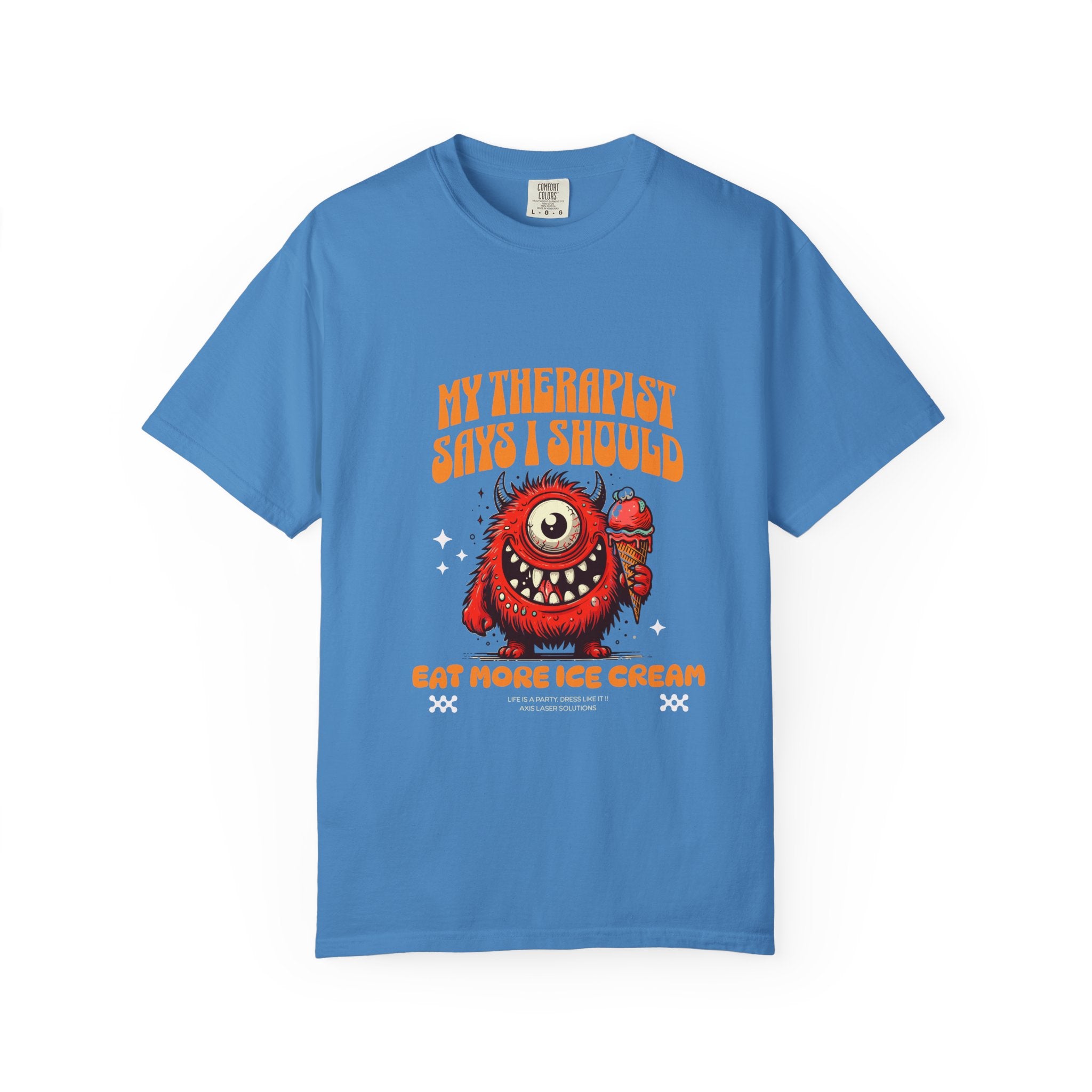 Funny Therapist T-Shirt, Unisex Humor Tee, Gift for Ice Cream Lovers, Casual Wear, Summer Fashion, Fun Gift Idea