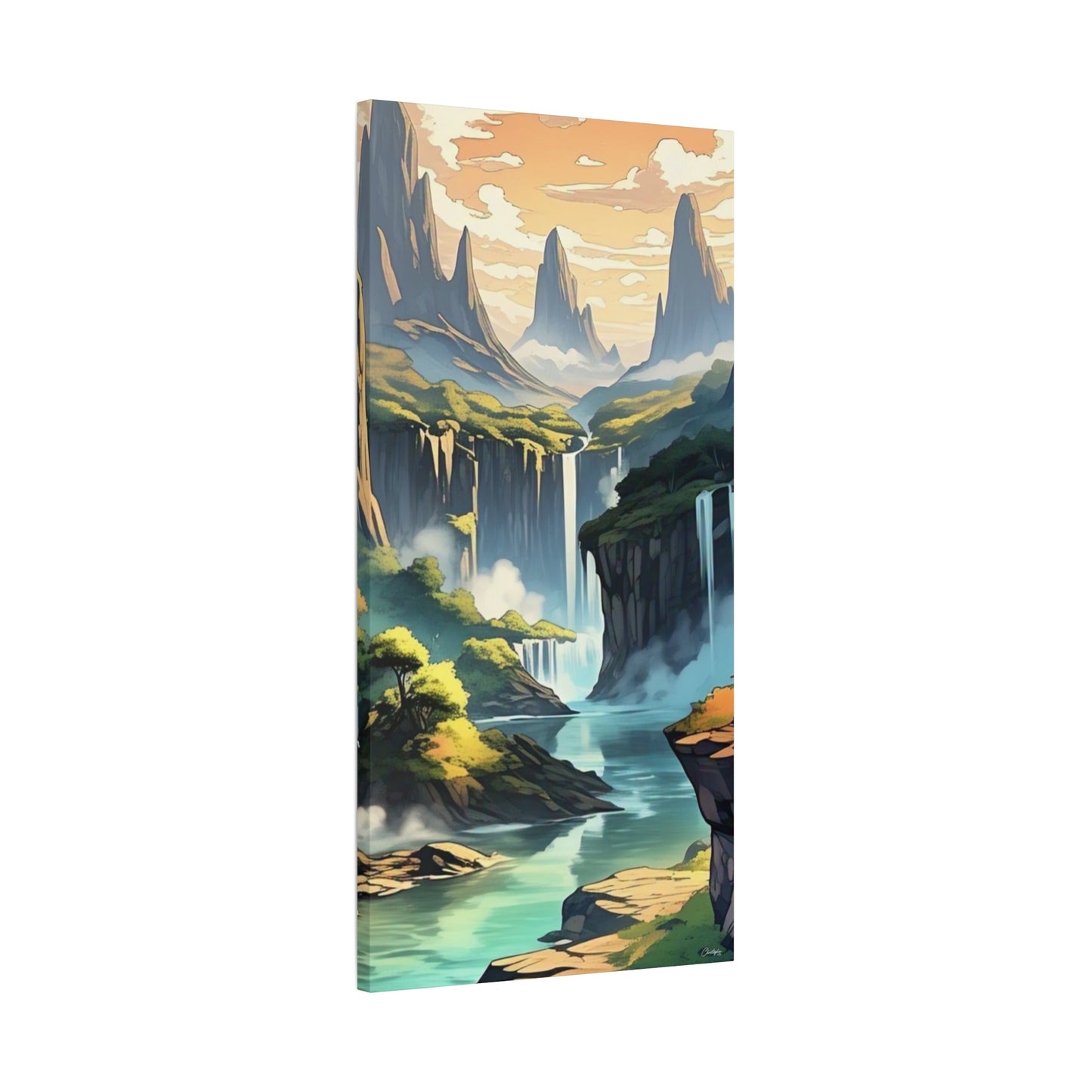 Serene Landscape Canvas Wall Art, Nature Home Decor, Tranquil Living Room Accent, Gift for Nature Lovers, Gallery Wall Piece