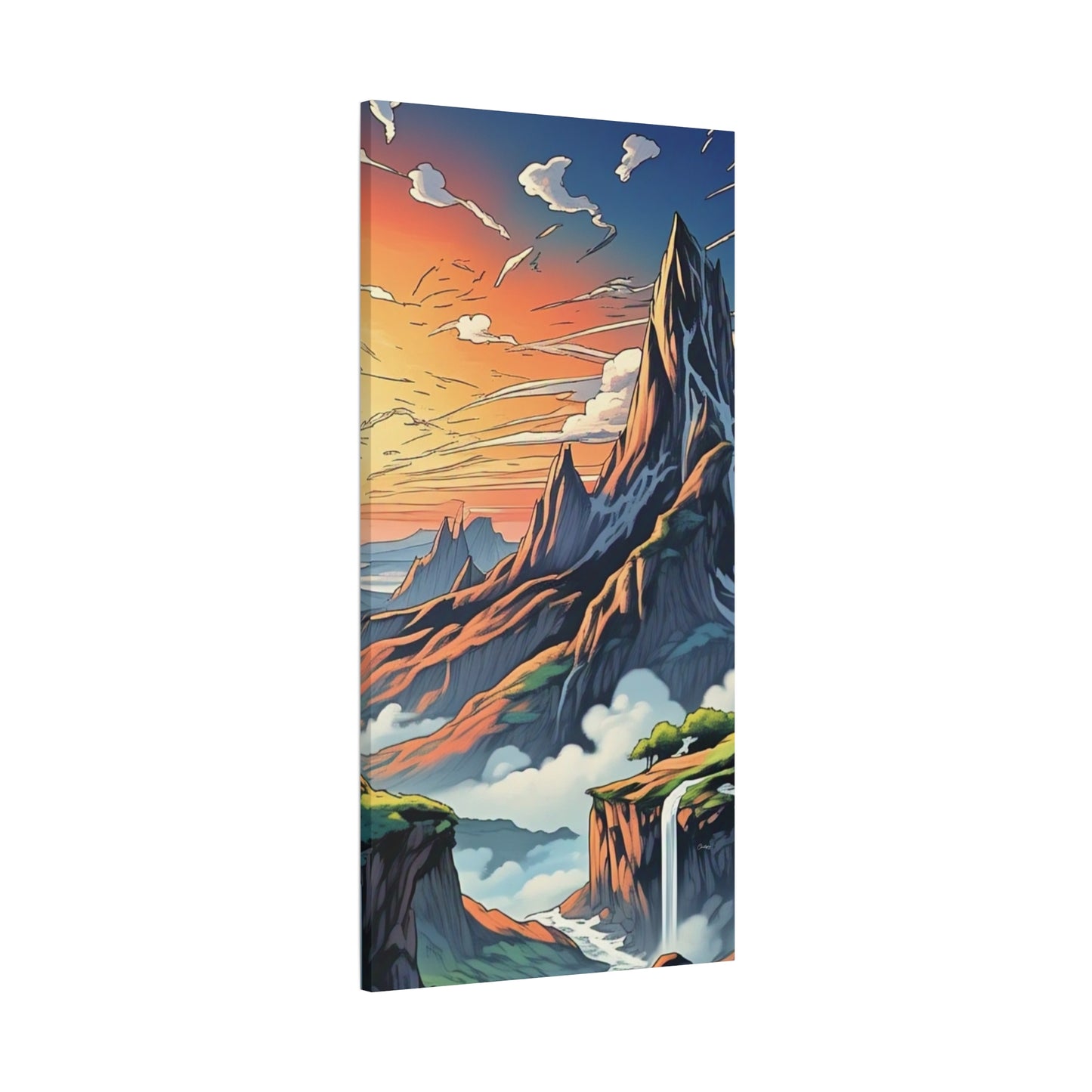 Stretched Canvas Art Print, Mountain Sunrise Landscape Decor, Wall Art for Home, Gift for Nature Lovers, Perfect for Living Room, [...]