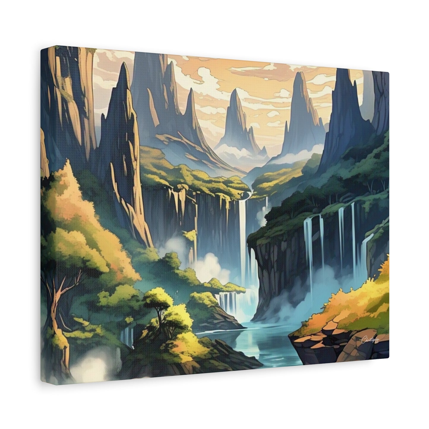 Serene Landscape Canvas Wall Art, Nature Home Decor, Tranquil Living Room Accent, Gift for Nature Lovers, Gallery Wall Piece