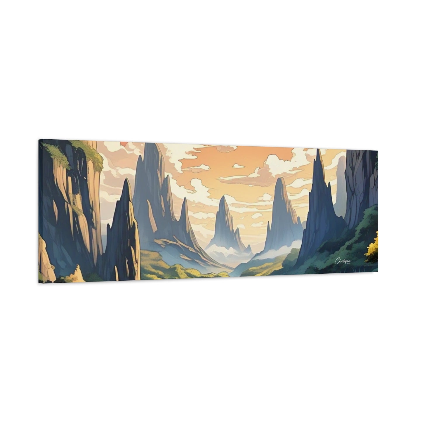 Serene Landscape Canvas Wall Art, Nature Home Decor, Tranquil Living Room Accent, Gift for Nature Lovers, Gallery Wall Piece