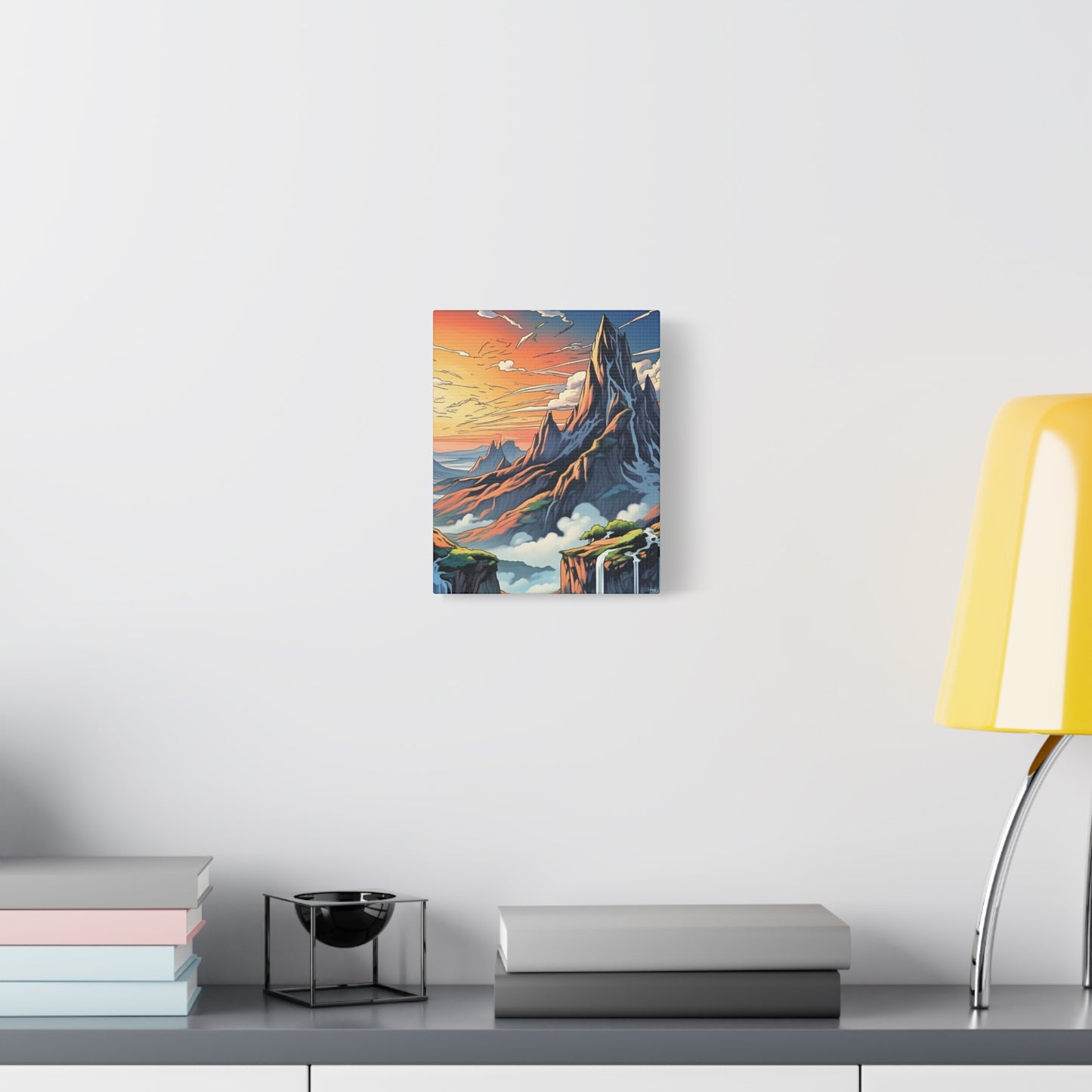 Stretched Canvas Art Print, Mountain Sunrise Landscape Decor, Wall Art for Home, Gift for Nature Lovers, Perfect for Living Room, [...]