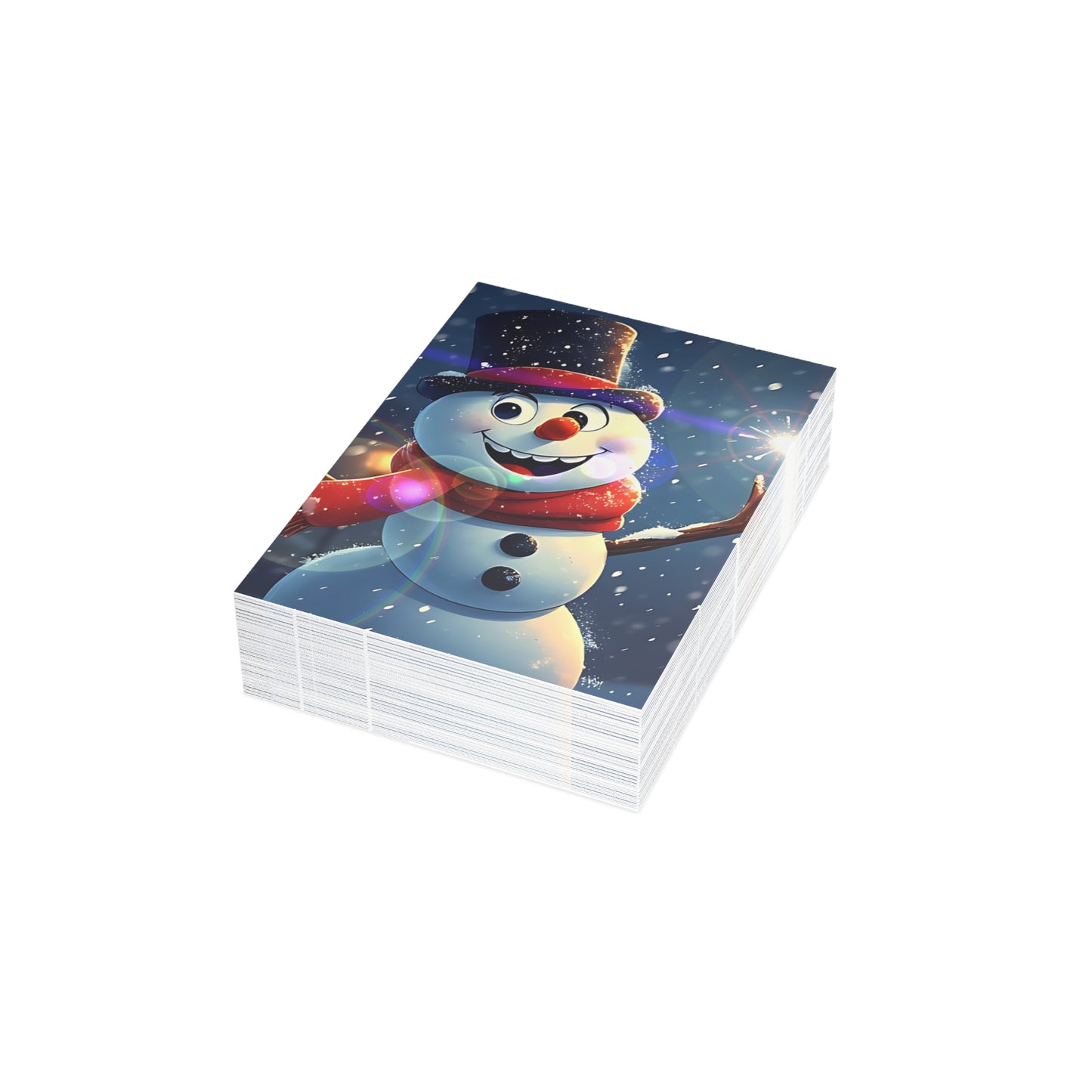 Snowman (Christmas Selfies) Postcard Bundles (envelopes included)