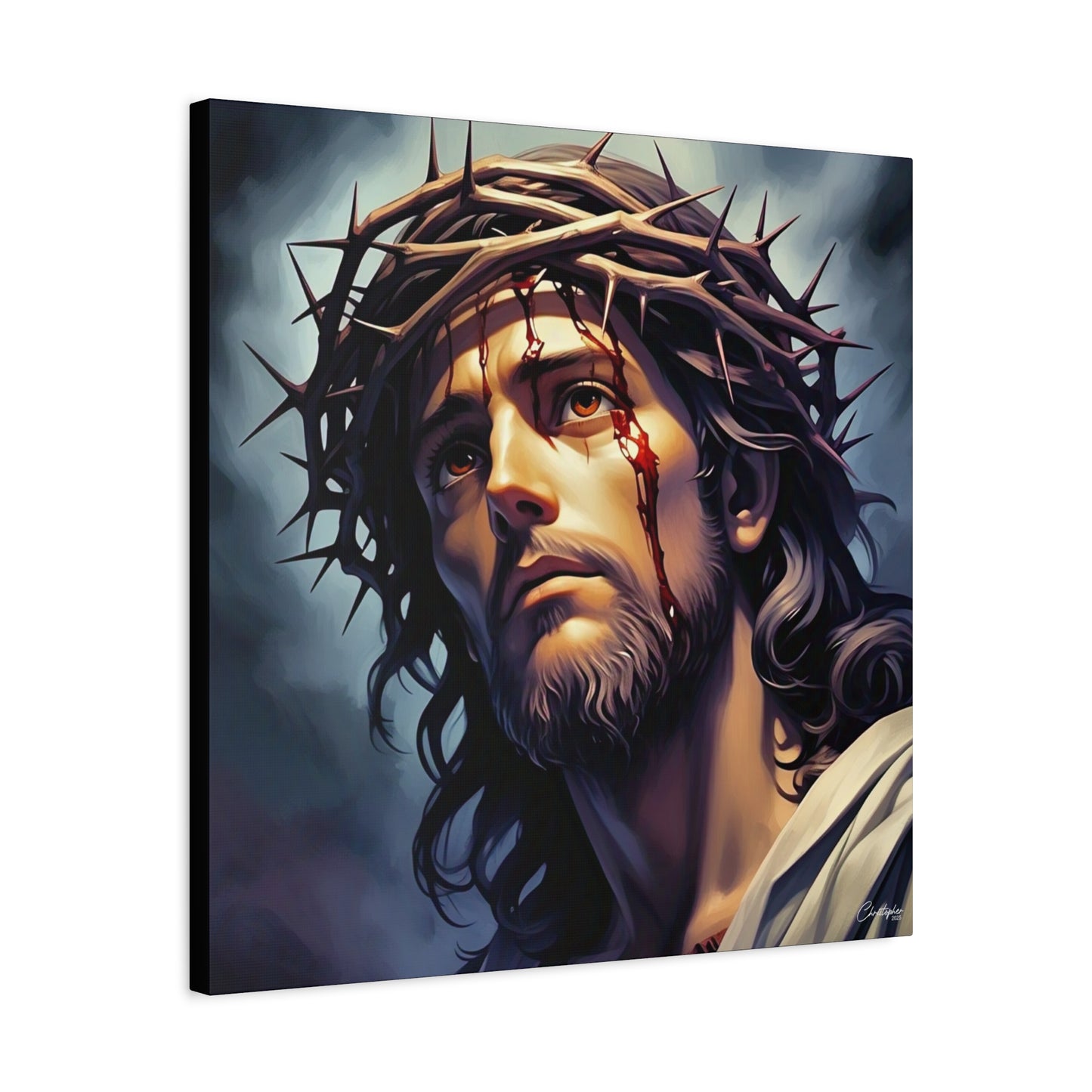 Religious Art Print Canvas, Inspirational Wall Decor, Christian Home Decor, Jesus Art, Gift for Faith-Based Celebrations
