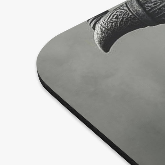 Gothic Warrior Mouse Pad - Fierce Skull Design