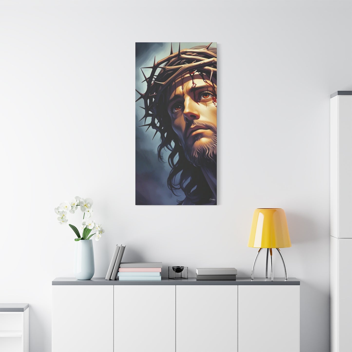 Religious Art Print Canvas, Inspirational Wall Decor, Christian Home Decor, Jesus Art, Gift for Faith-Based Celebrations